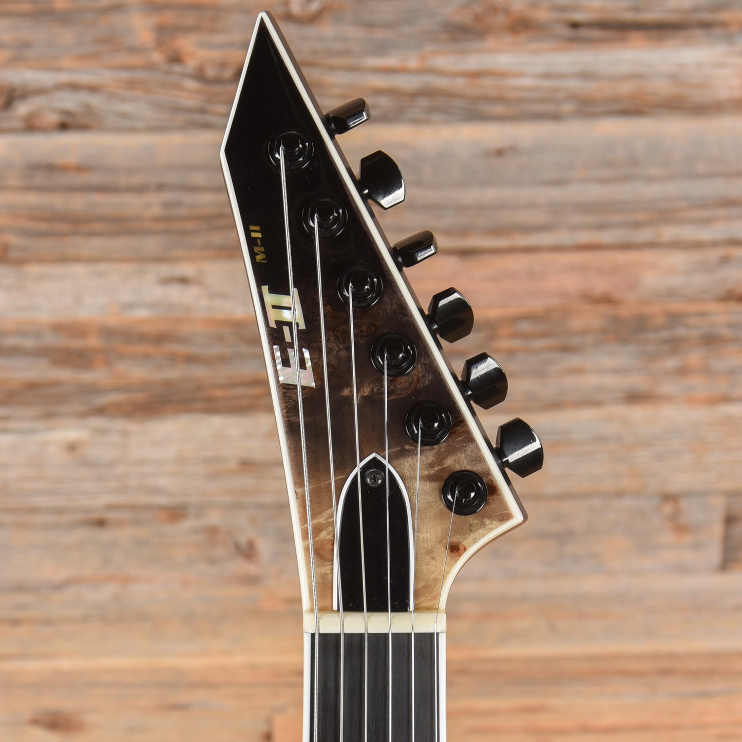 ESP E-II M-II Neck Through Natural Fade 2023