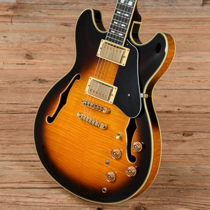 Ibanez JSM10-VYS John Scofield Signature Hollowbody Vintage Yellow Sunburst 2023