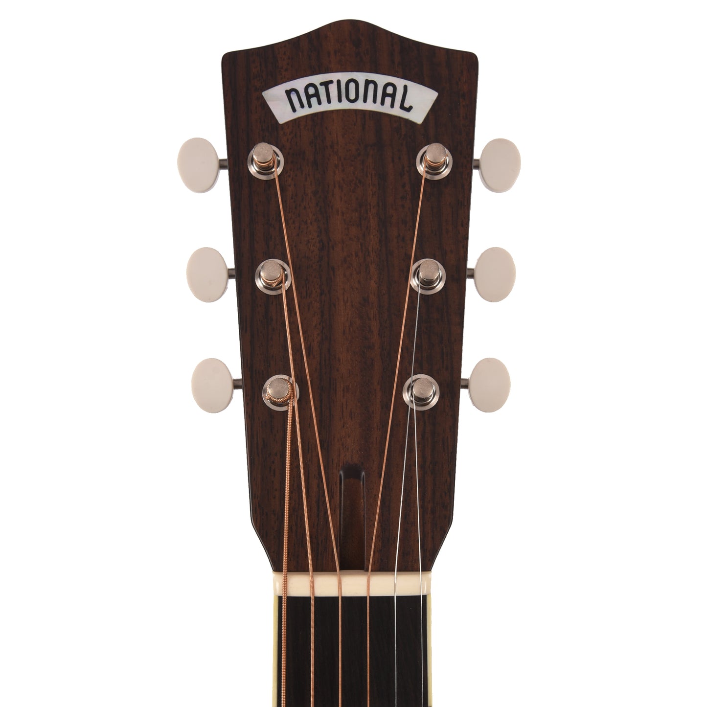 National Style O Single Cone Brass Bright Nickel 14-Fret