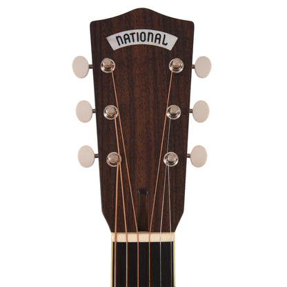 National Style O Single Cone Brass Bright Nickel 14-Fret