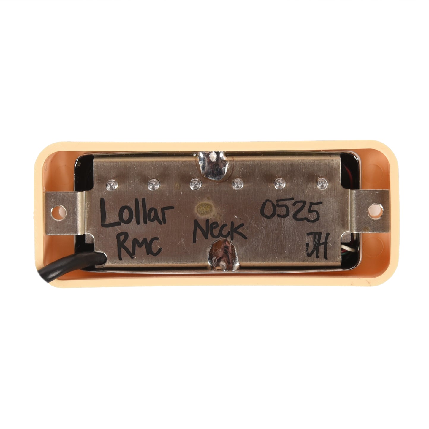 Lollar Mini Humbucker Neck Position Chrome Soap Bar / LP Mount Cream Ring 4-Conductor