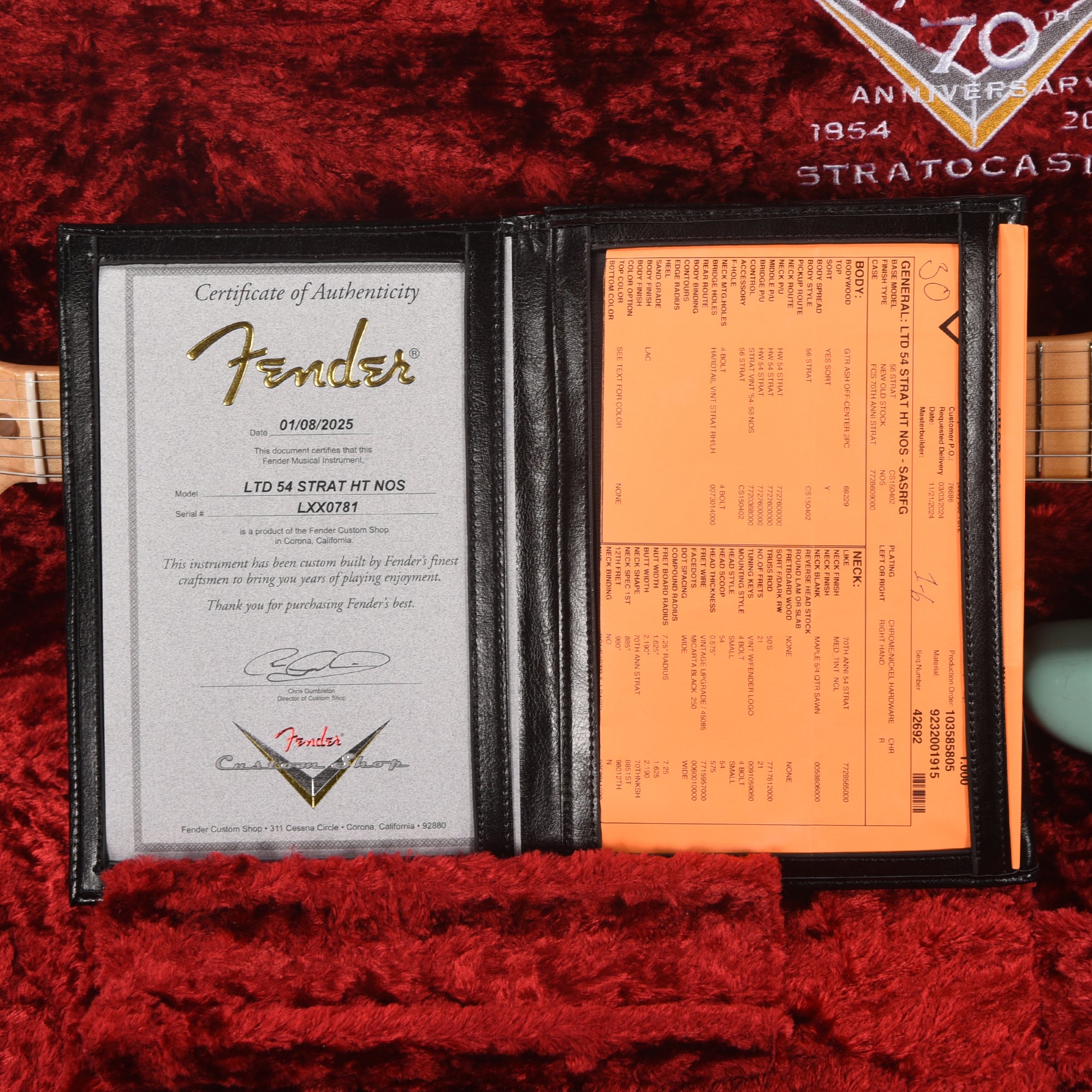 Fender Custom Shop Limited Edition Hardtail 1954 Stratocaster NOS Super Aged Surf Green