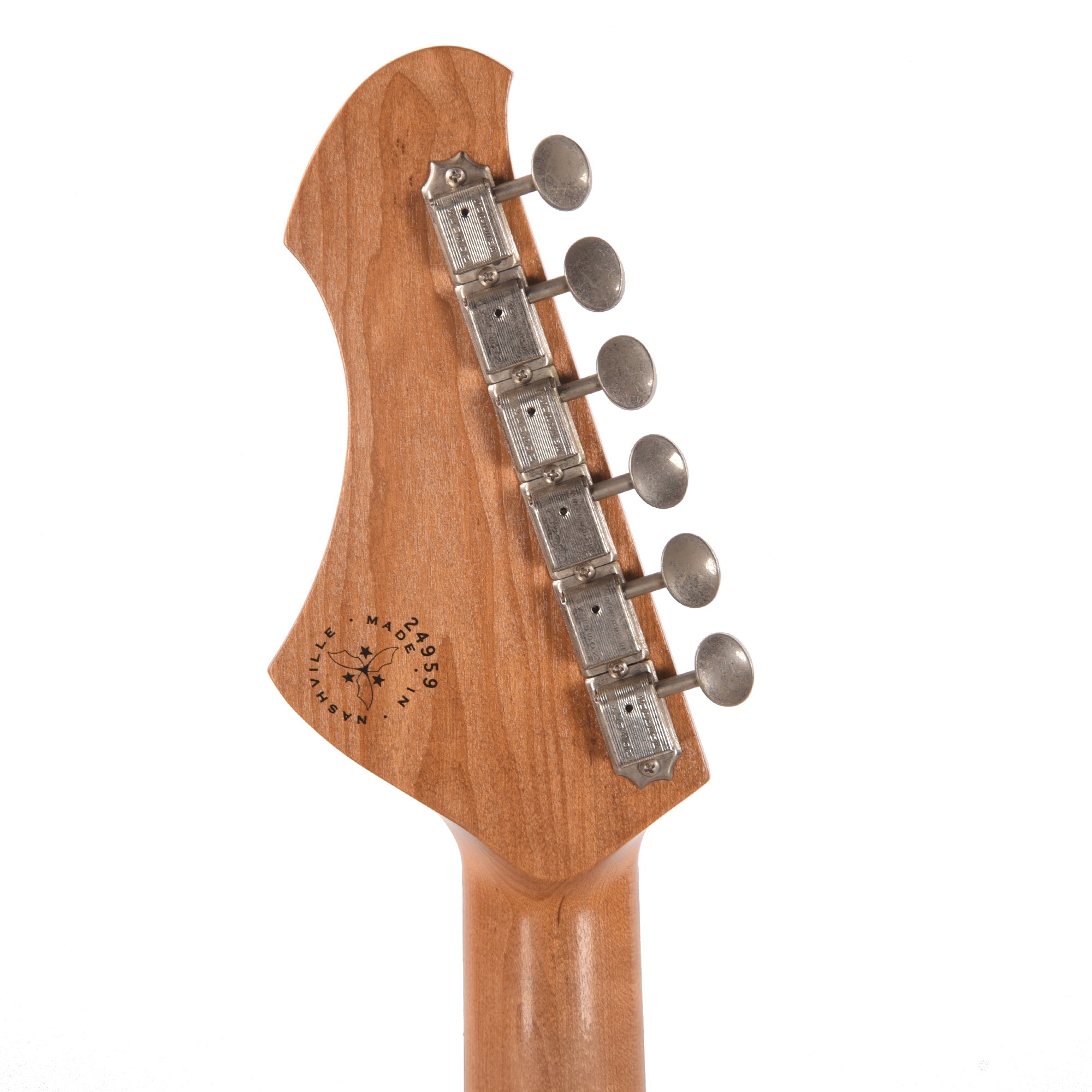 Novo Serus J Ice Blue Sparkle Light Distress w/Gold Plexi Pickguard and & Fralin P-90 Pickups