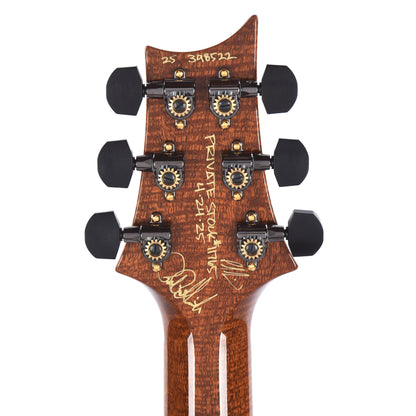 PRS Private Stock #11765 Custom 24 Spalted Maple/African Mahogany Blue Tourmaline w/Stained Curly Maple Inlays & Figured Mahogany Neck