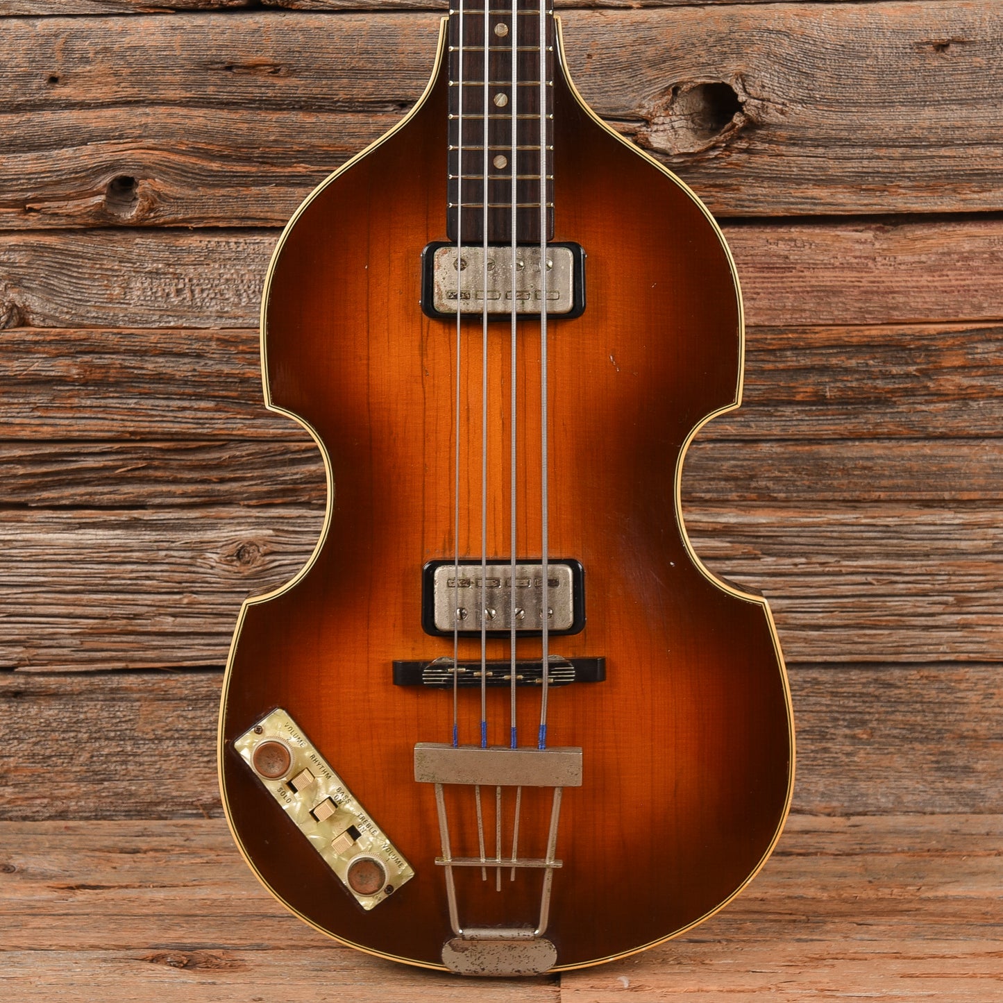 Hofner 500/1 1963 body w/Late 70s neck Sunburst 1963 LEFTY