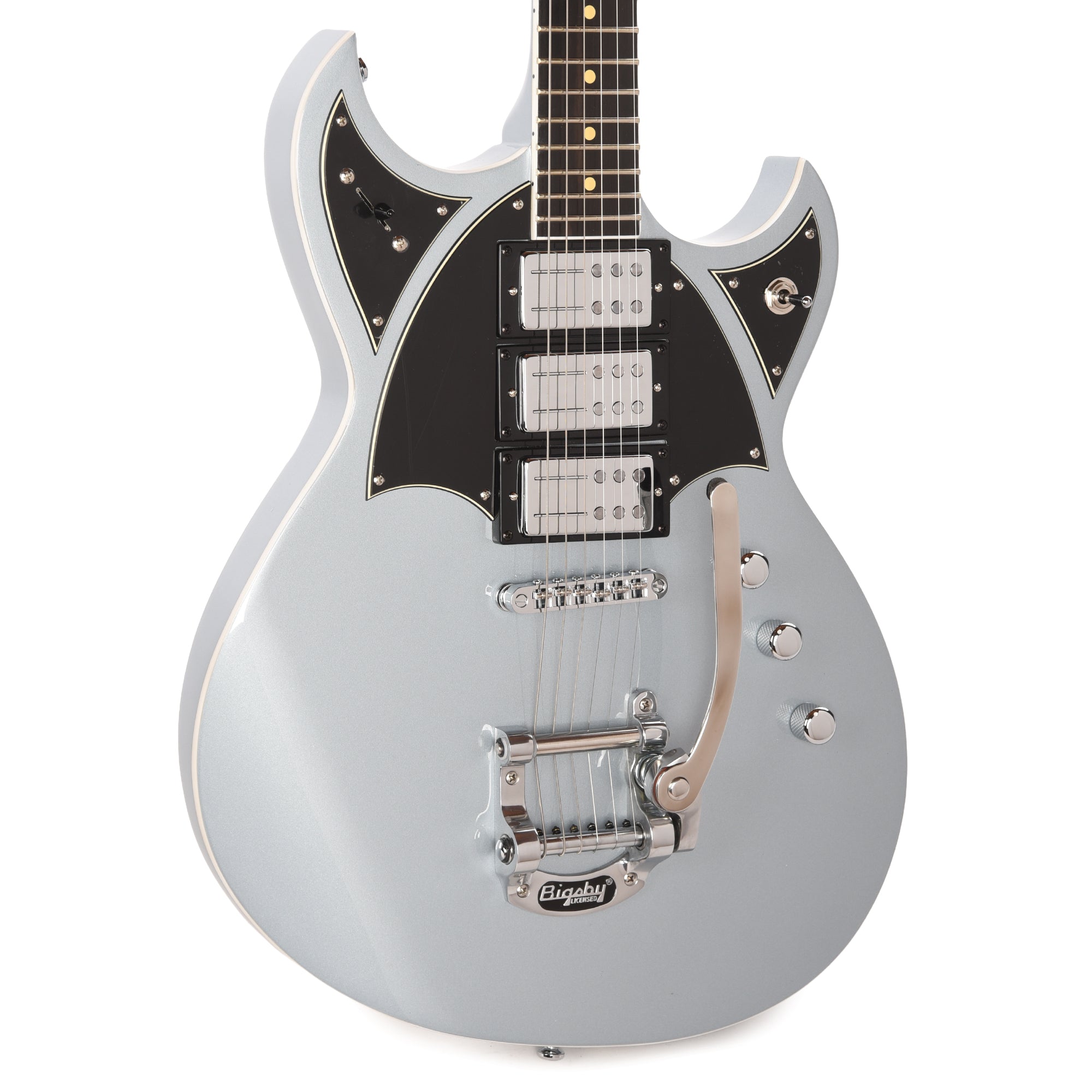 Reverend Reeves Gabrels Spacehawk Supreme Electric Guitar Metallic Silver Freeze