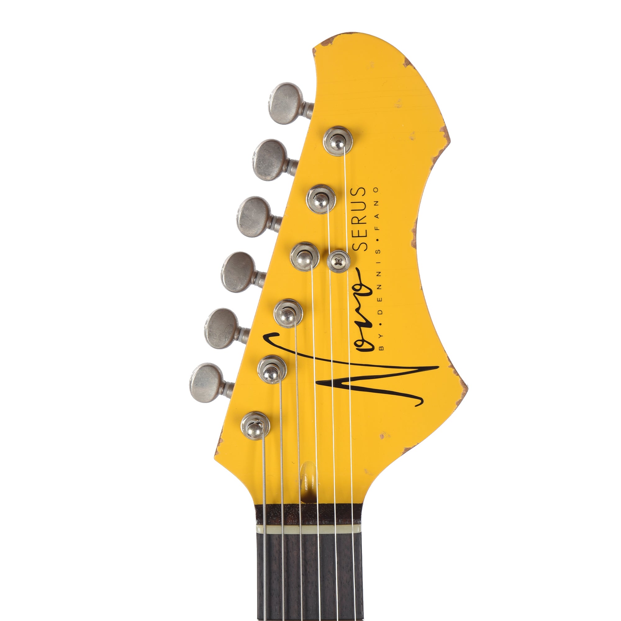 Novo Dealer Limited Nucleus Serus J Vandalism Yellow Over '64 3-Tone Burst Medium Distress