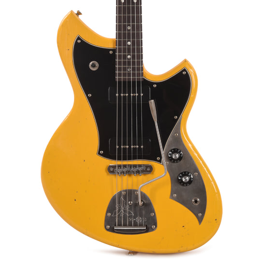 Novo Serus J Vandalism Yellow Light Distress w/Fralin P-90 Pickups