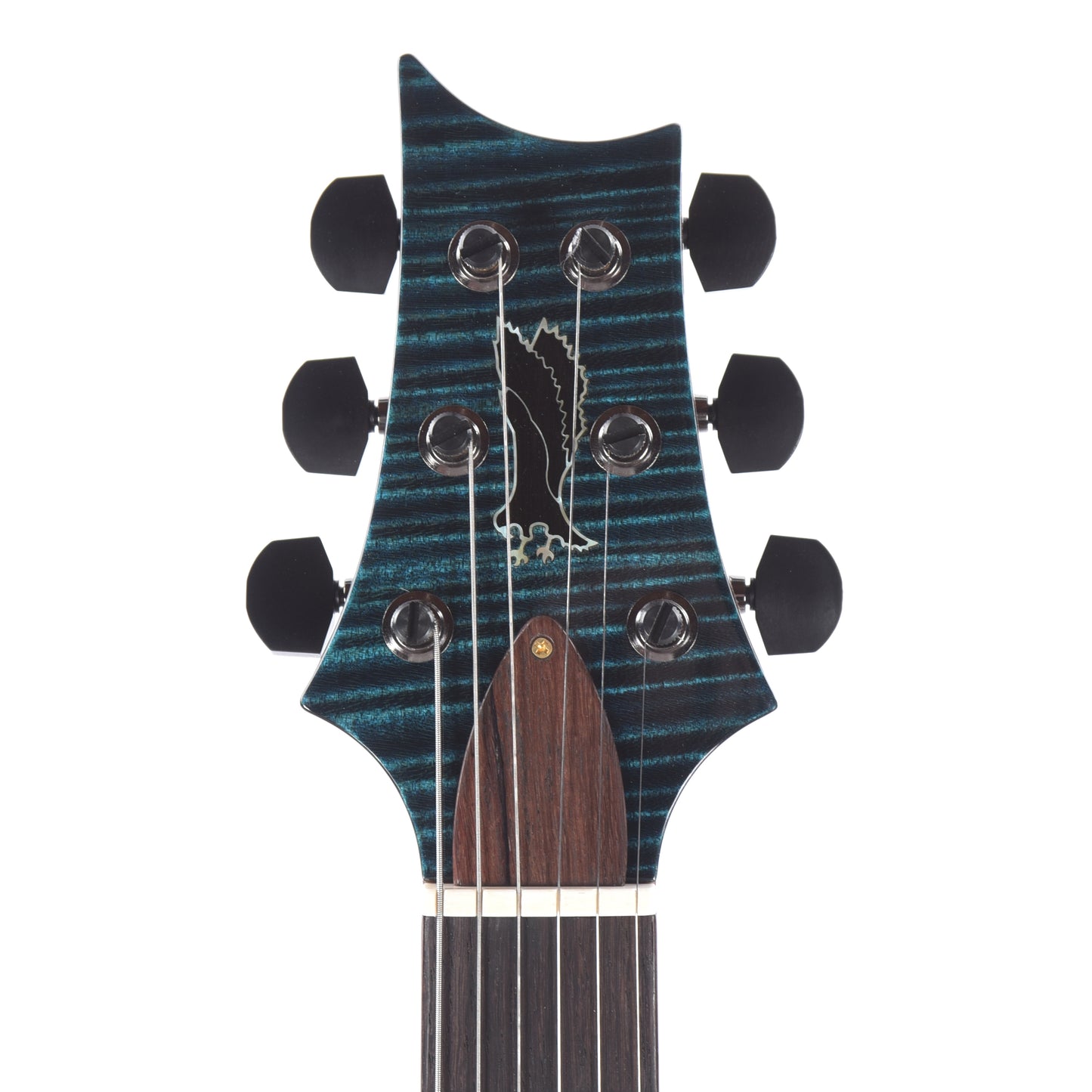 PRS Private Stock #11765 Custom 24 Spalted Maple/African Mahogany Blue Tourmaline w/Stained Curly Maple Inlays & Figured Mahogany Neck