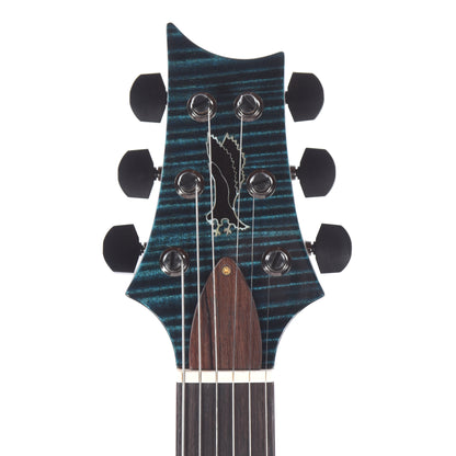 PRS Private Stock #11765 Custom 24 Spalted Maple/African Mahogany Blue Tourmaline w/Stained Curly Maple Inlays & Figured Mahogany Neck