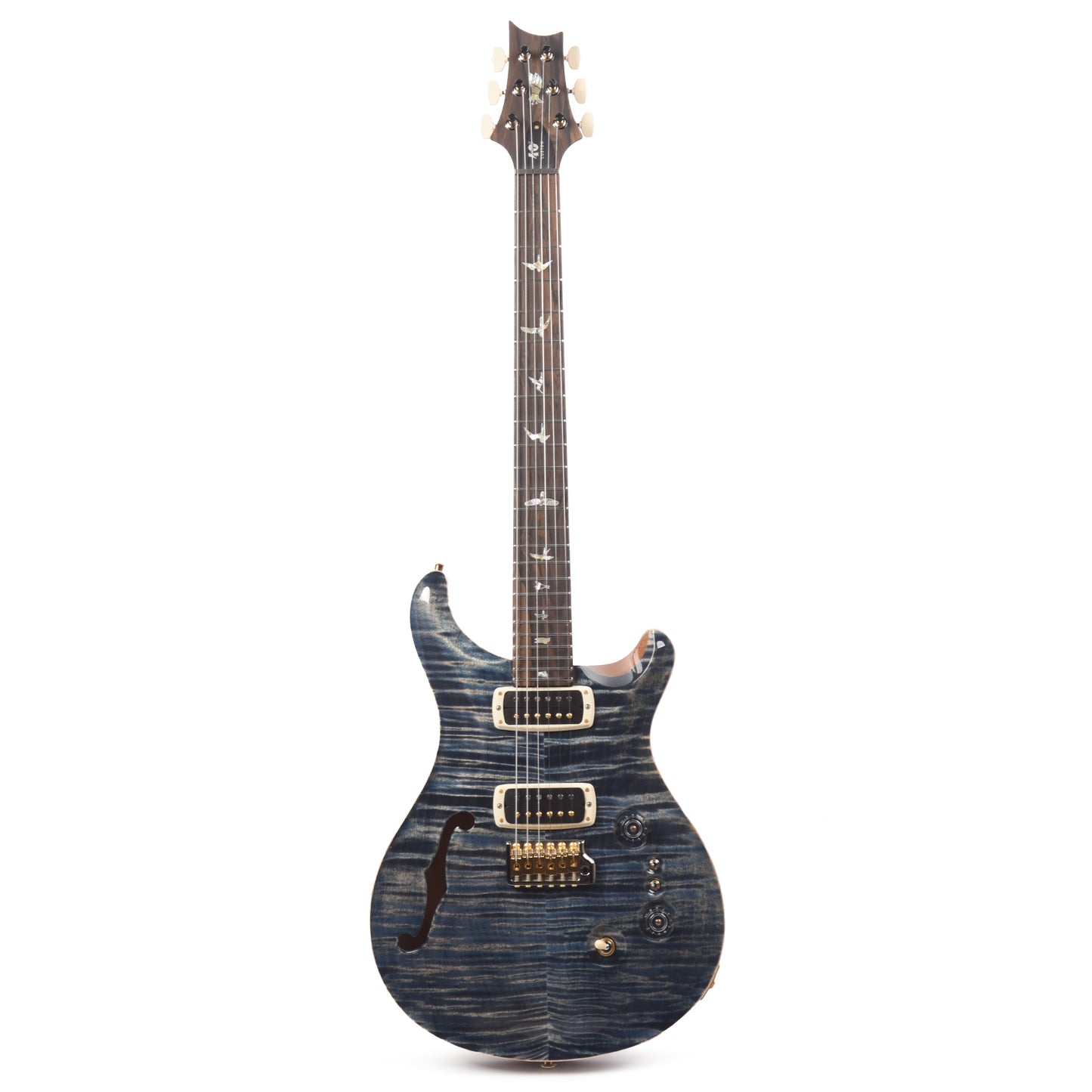 PRS 40th Anniversary Limited Edition Custom 24-08 Semi-Hollow Faded Whale Blue w/Natural Back