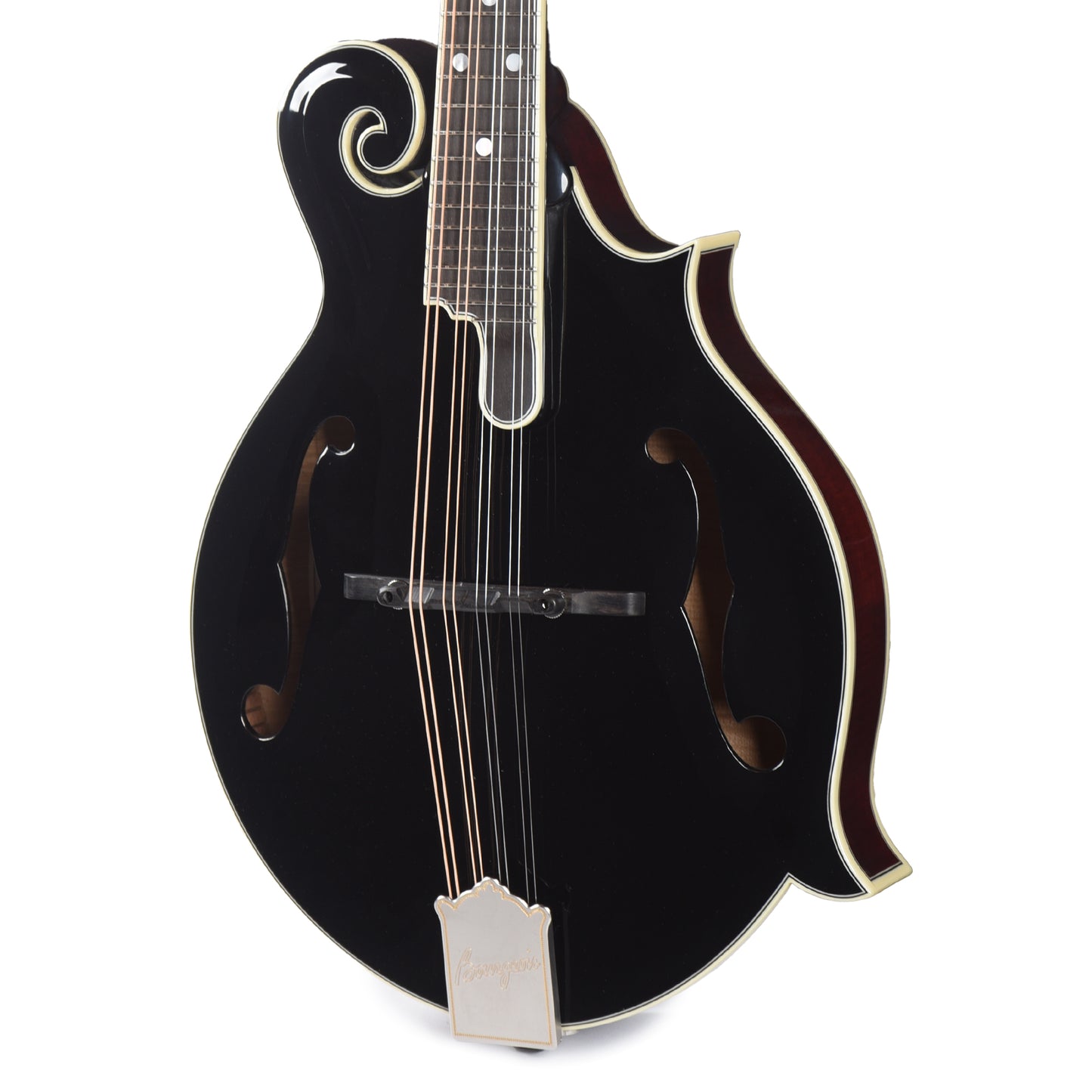 Bourgeois M5 F-Style Mandolin Aged Tone Torrefied Adirondack/Flamed Maple Black