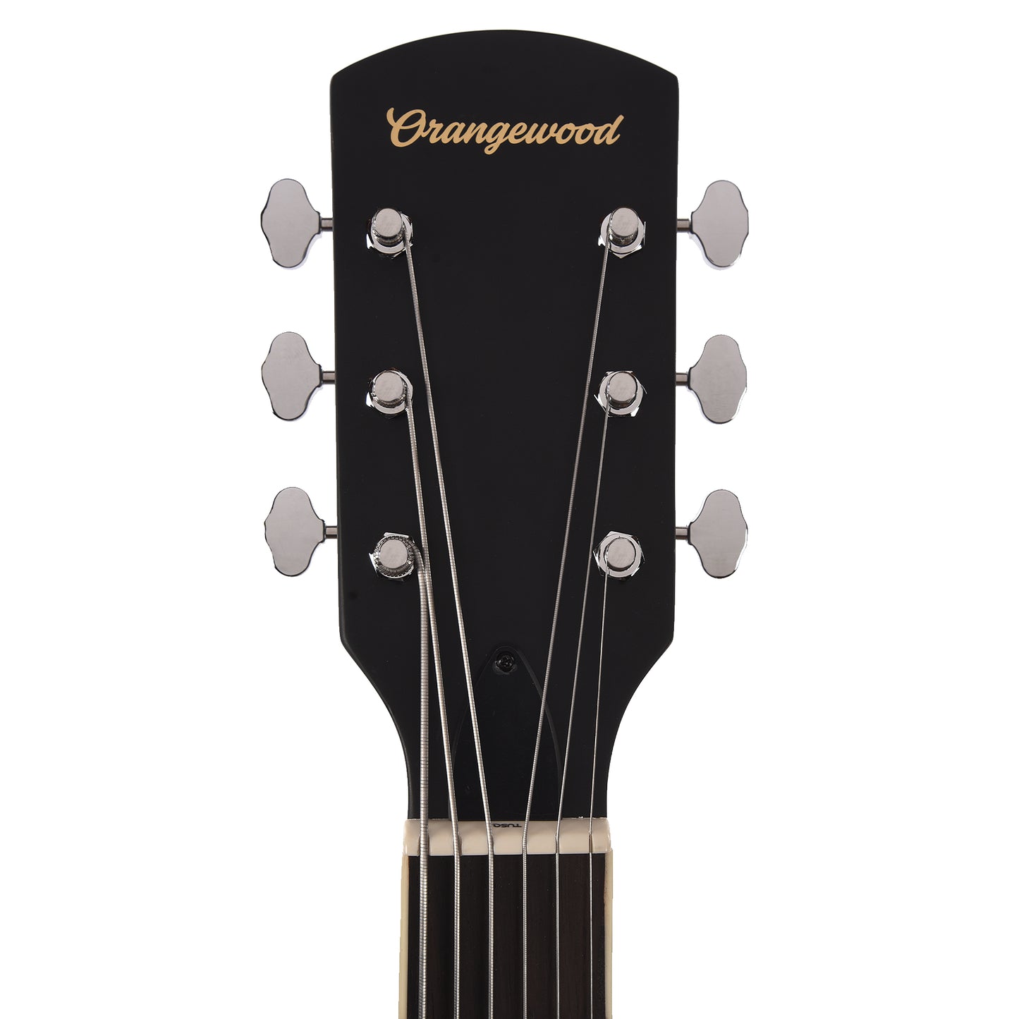 Orangewood Juniper II Baritone Black Live Rubber Bridge Acoustic-Electric Guitar