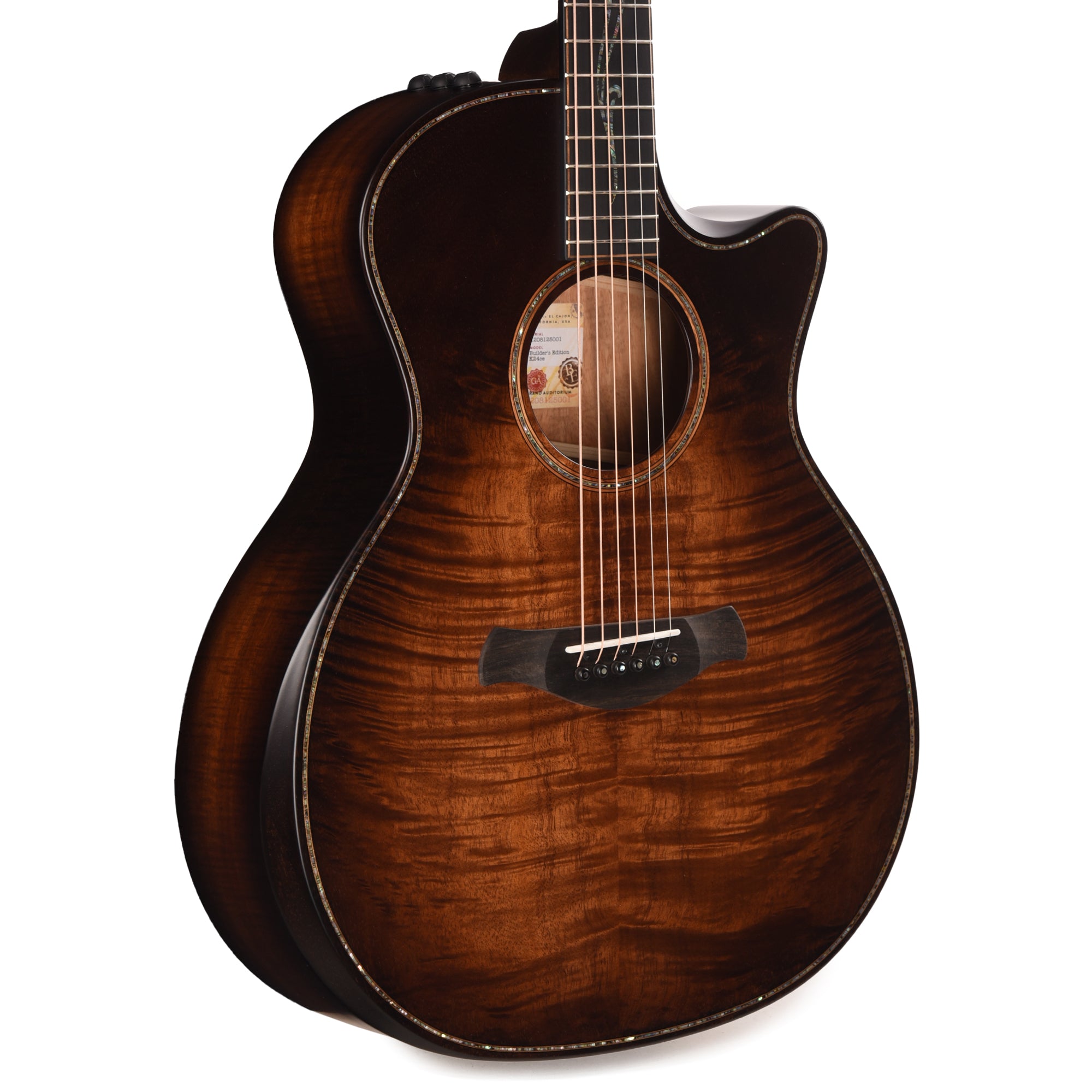 Taylor K24ce Builder's Edition Grand Auditorium Kona Burst ES2