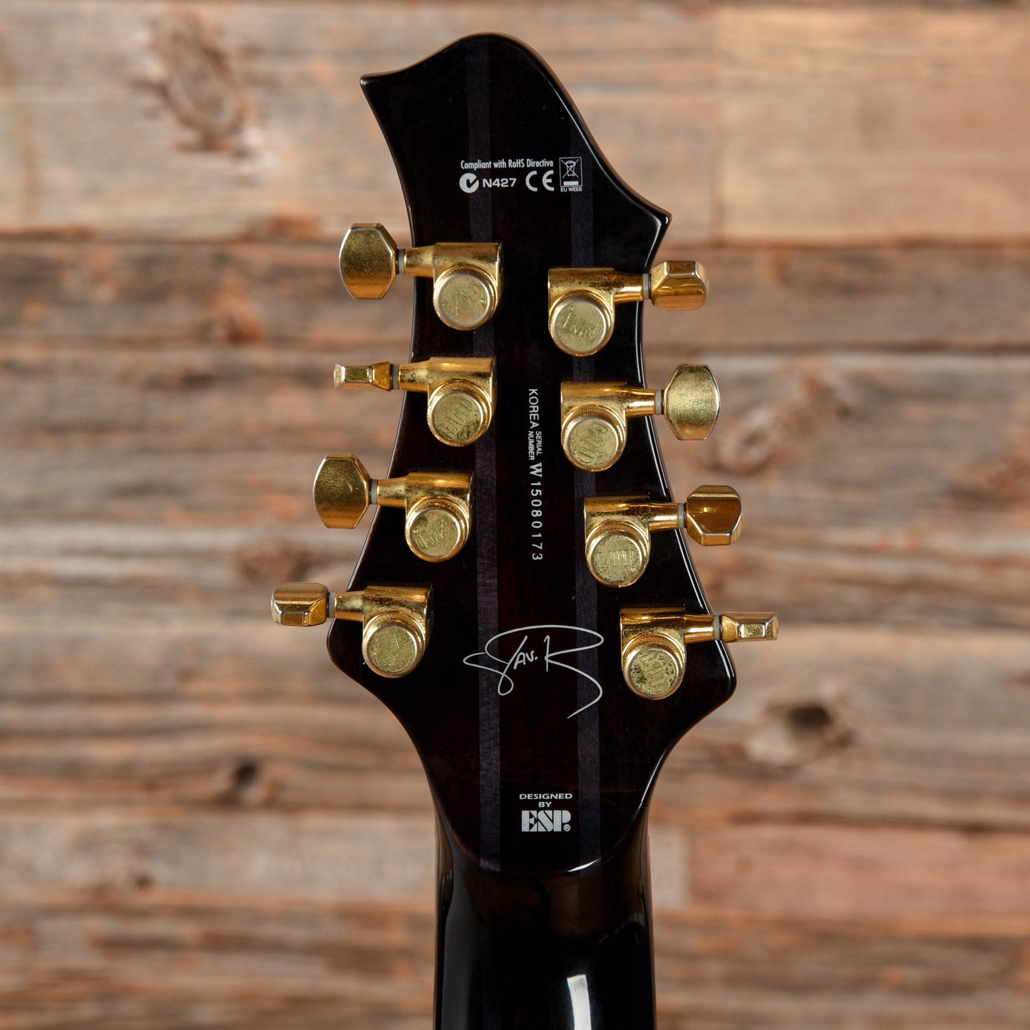 LTD JR-608 Javier Reyes Signature Fade Blue Sunburst 2015