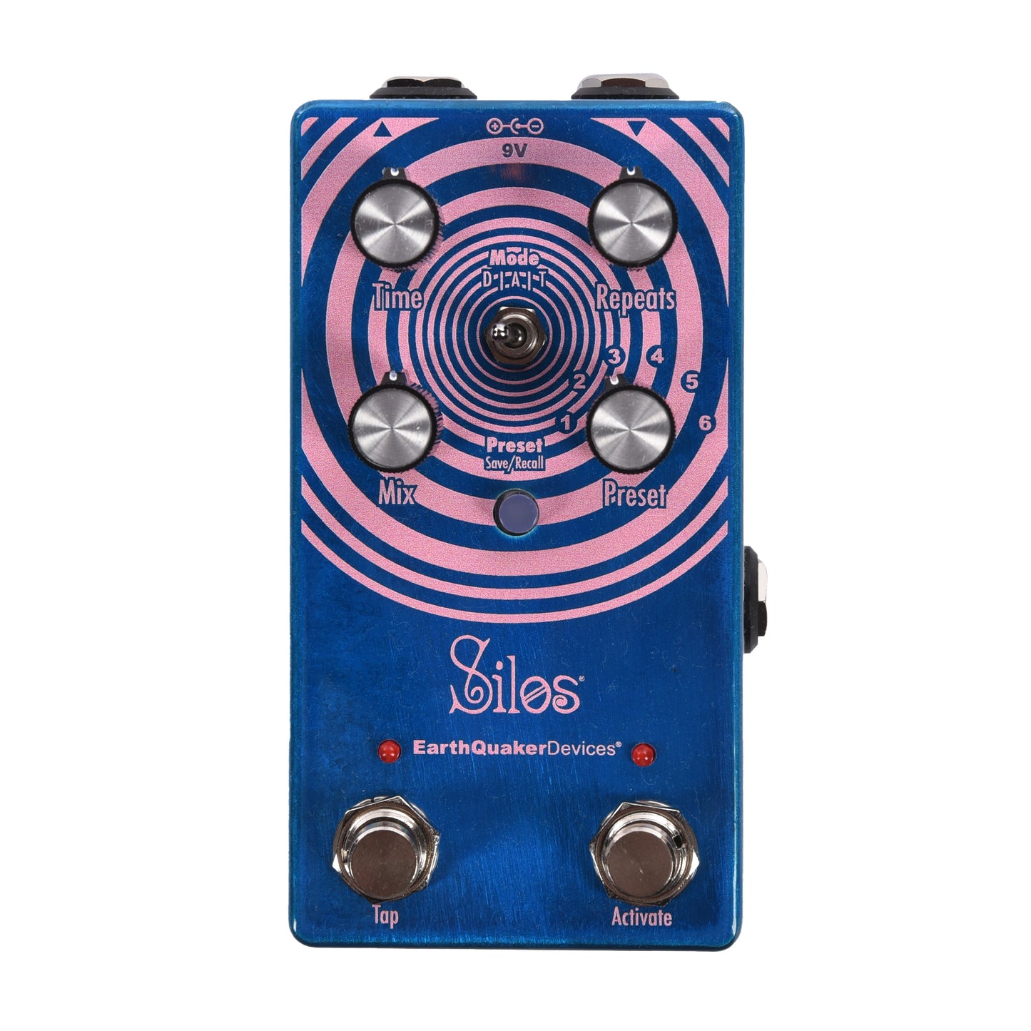EarthQuaker Devices Silos Delay Pedal Transparent Blue