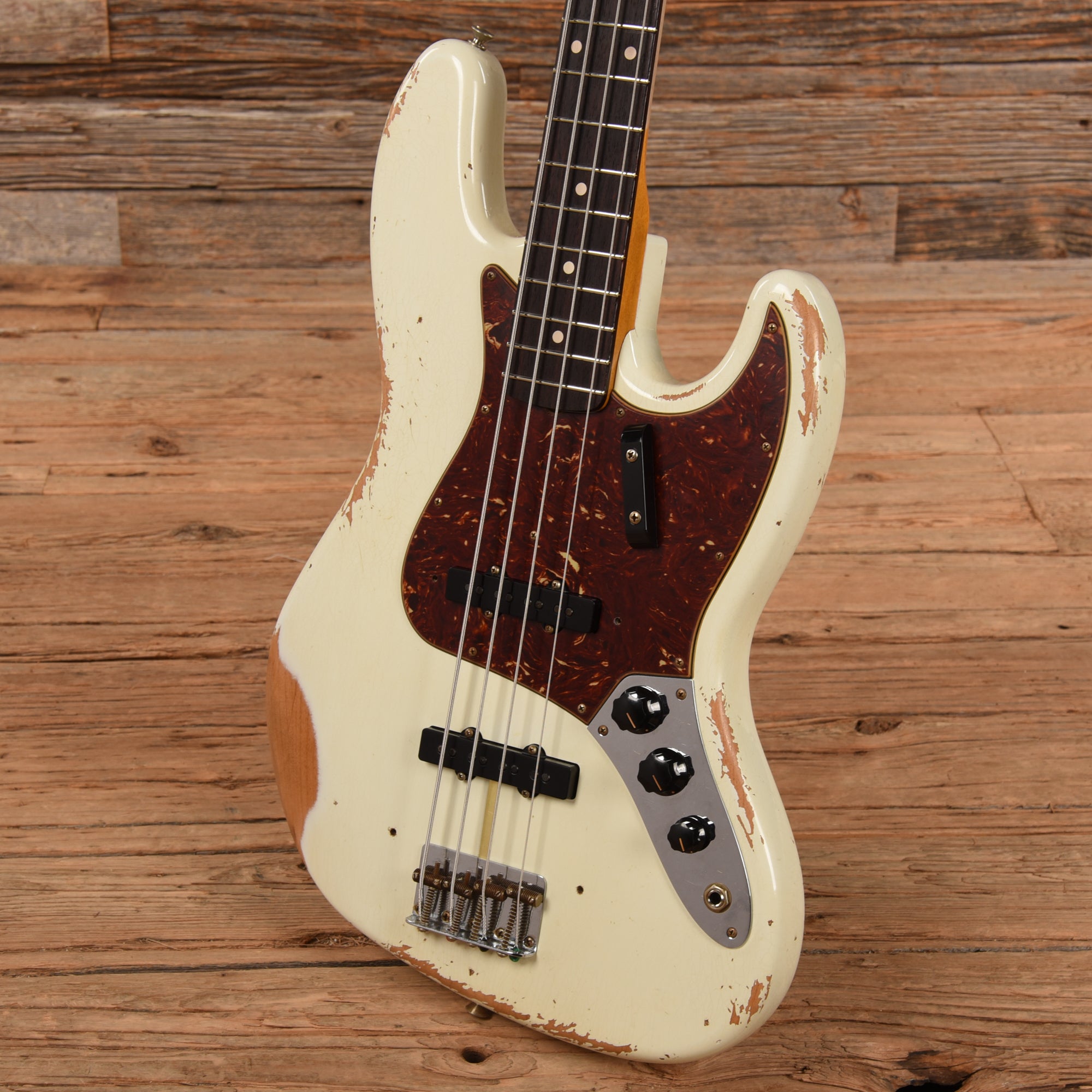 Fender Custom Shop 61 Jazz Bass Heavy Relic Olympic White 2023
