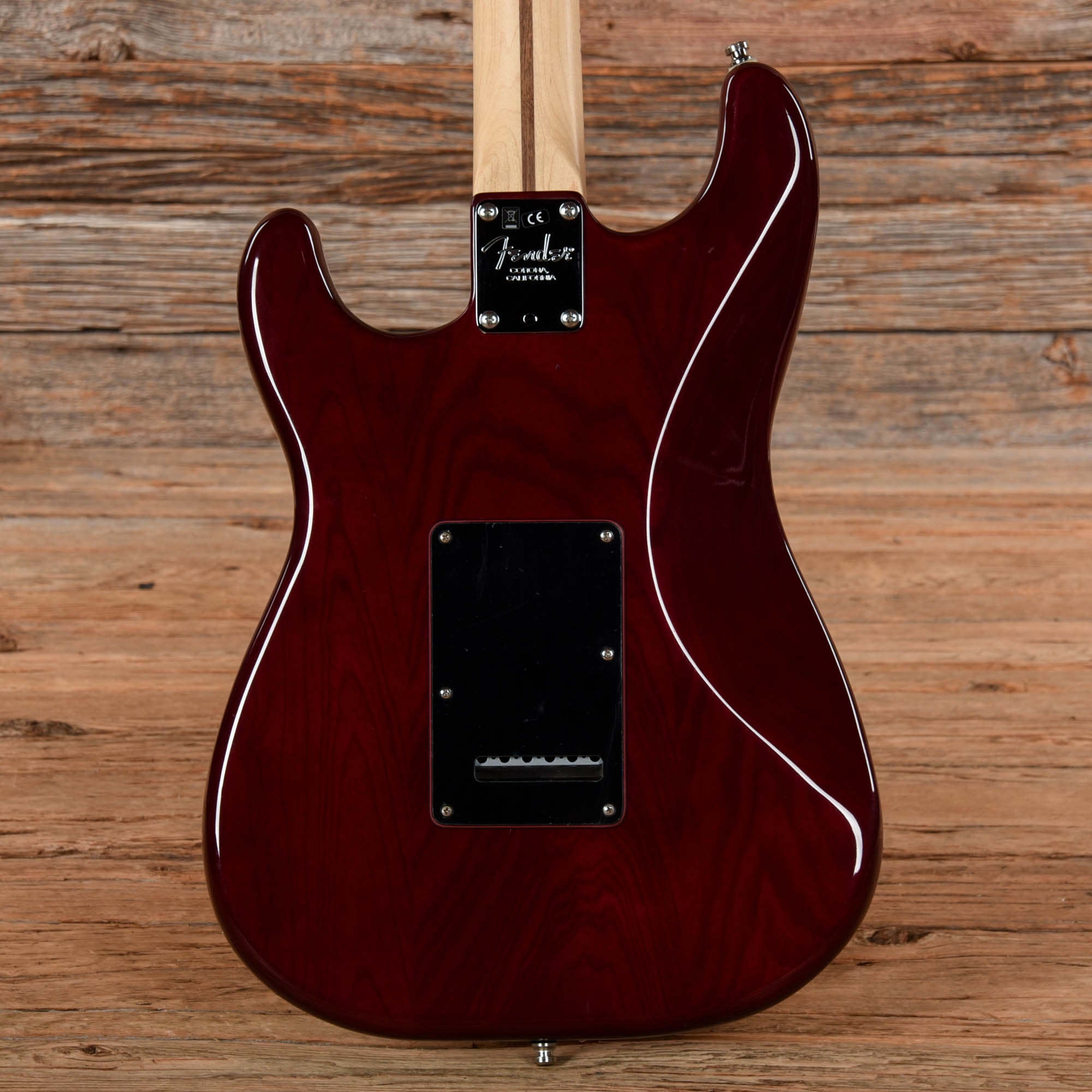 Fender American Professional Stratocaster Neck with Unknown Fender Body Crimson Red Transparent