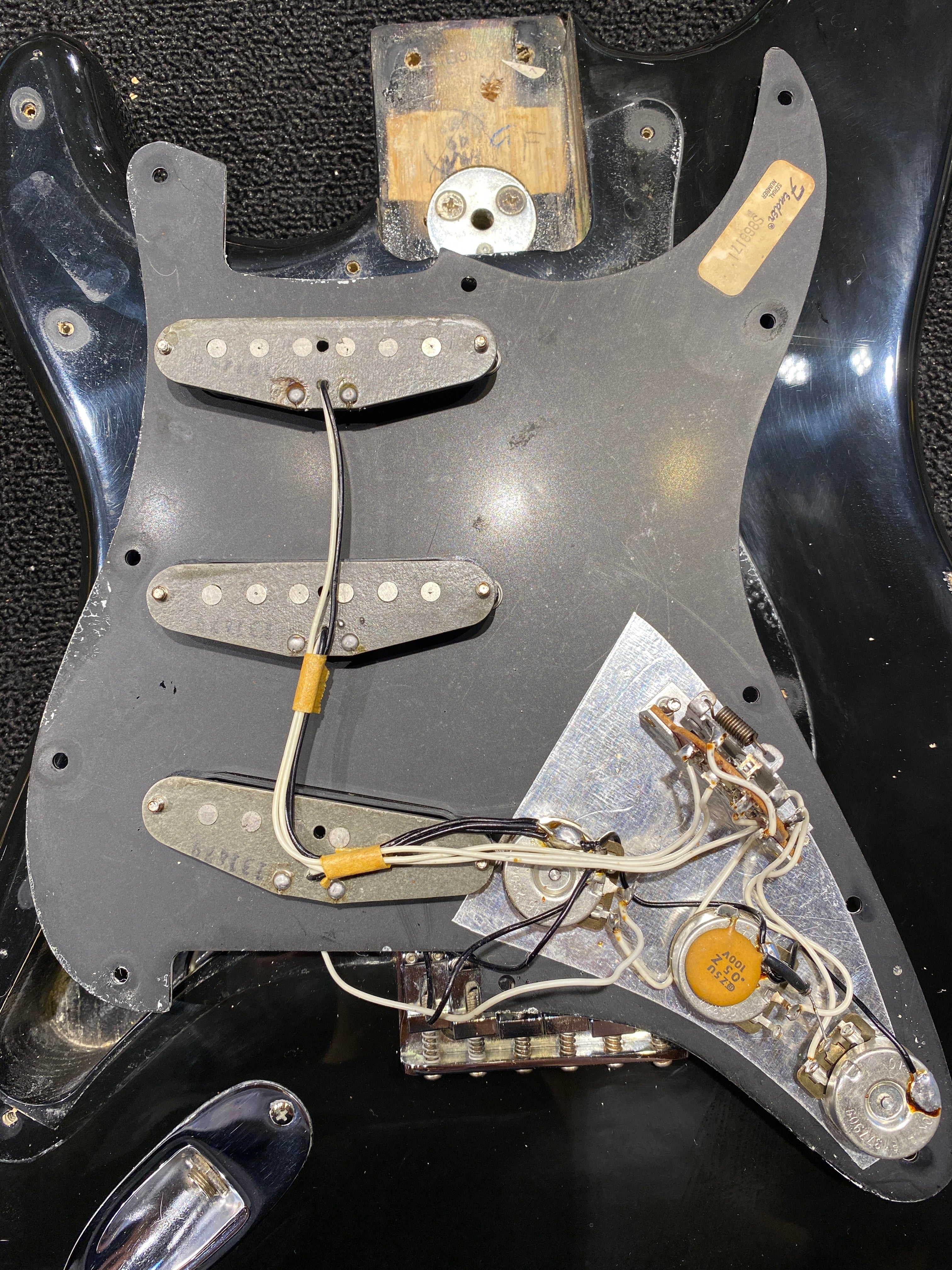 Fender Stratocaster Hardtail Black 1979 LEFTY