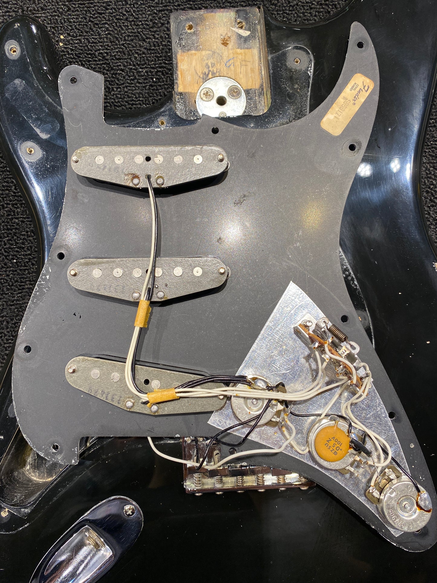 Fender Stratocaster Hardtail Black 1979 LEFTY