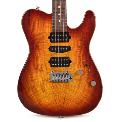 Suhr Custom Modern T Aged Cherry Burst w/CME-Selected Spalt Maple Top