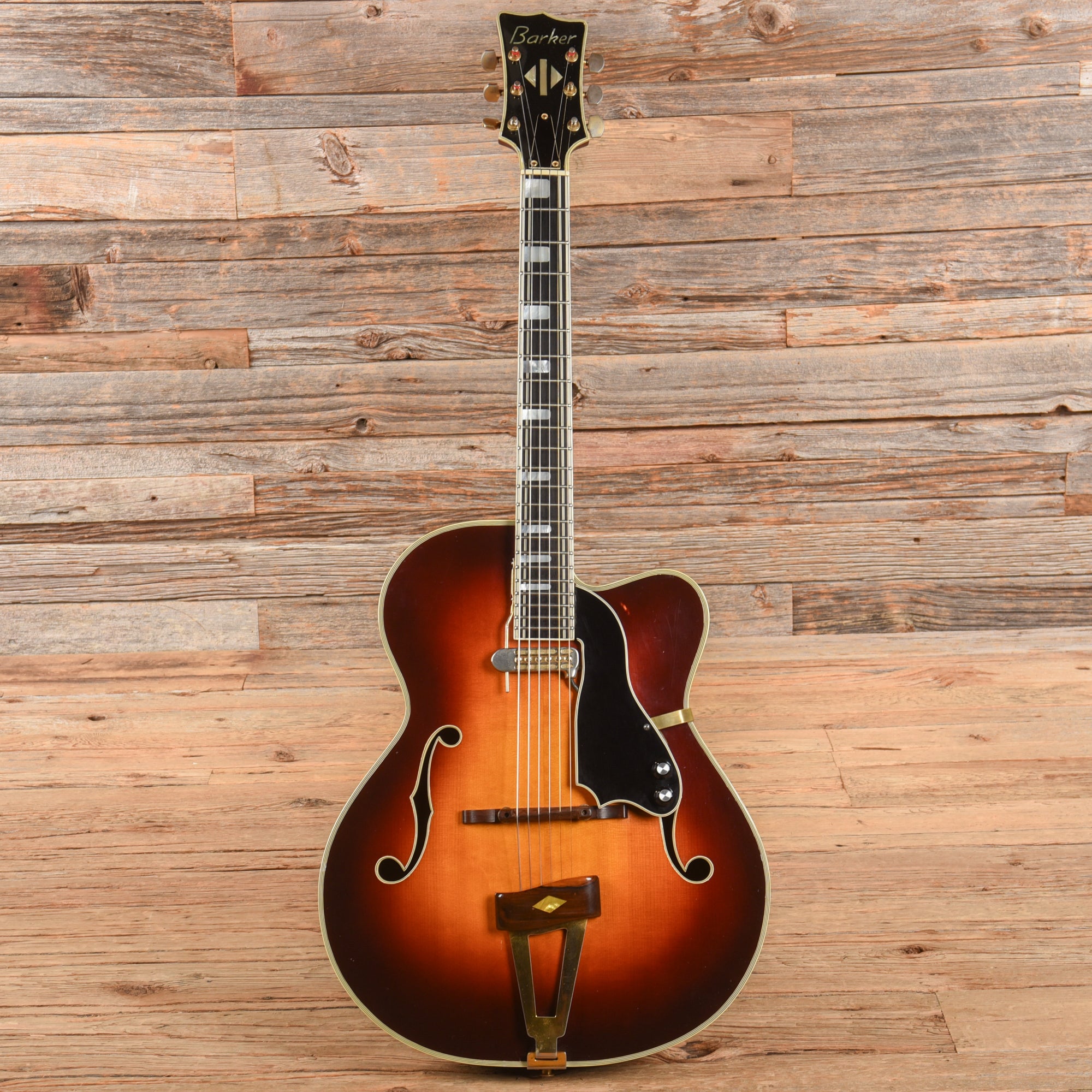 Barker Hollow Body Jazz Guitar Sunburst 1972