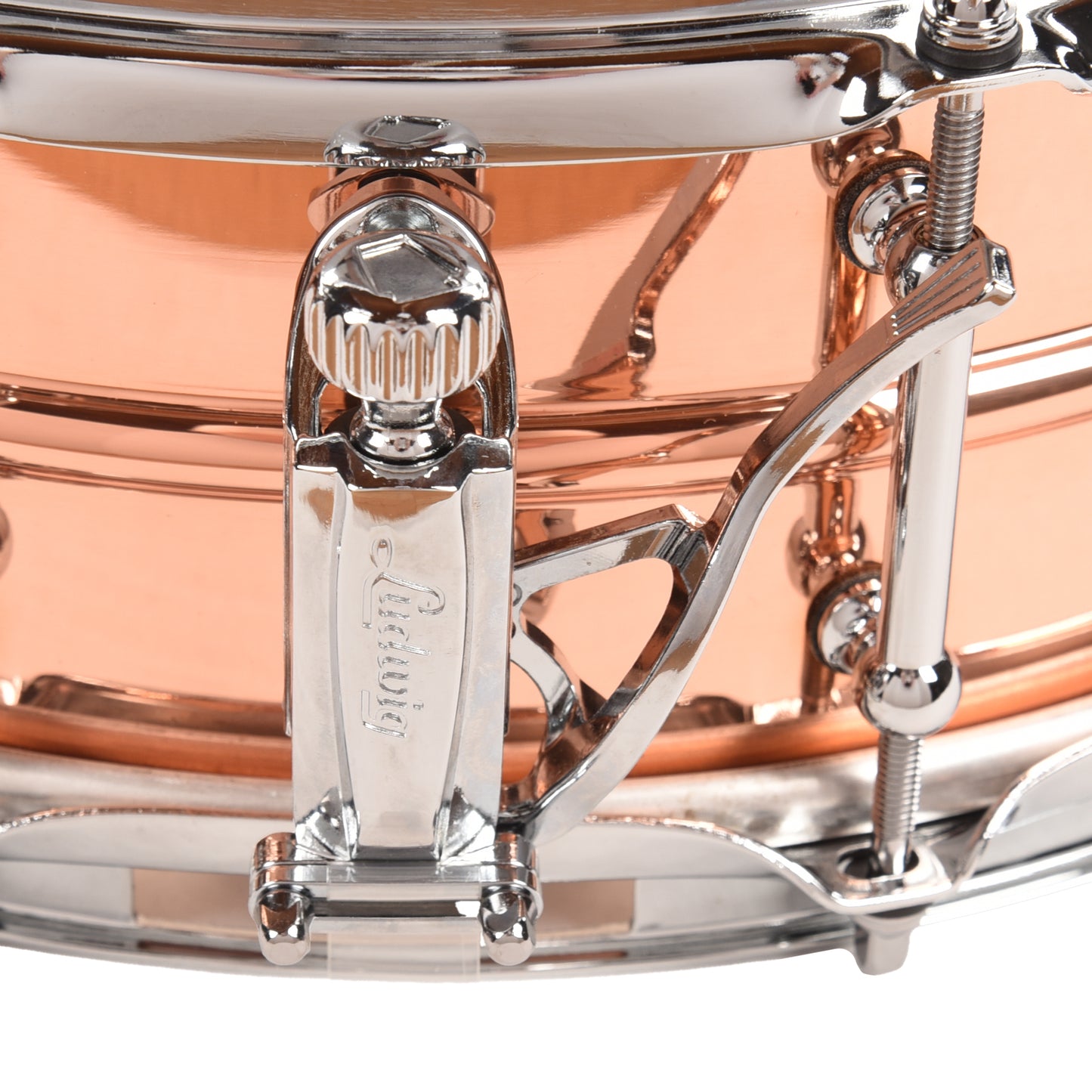 Ludwig 5x14 Copper Phonic Snare Drum w/Tube Lugs
