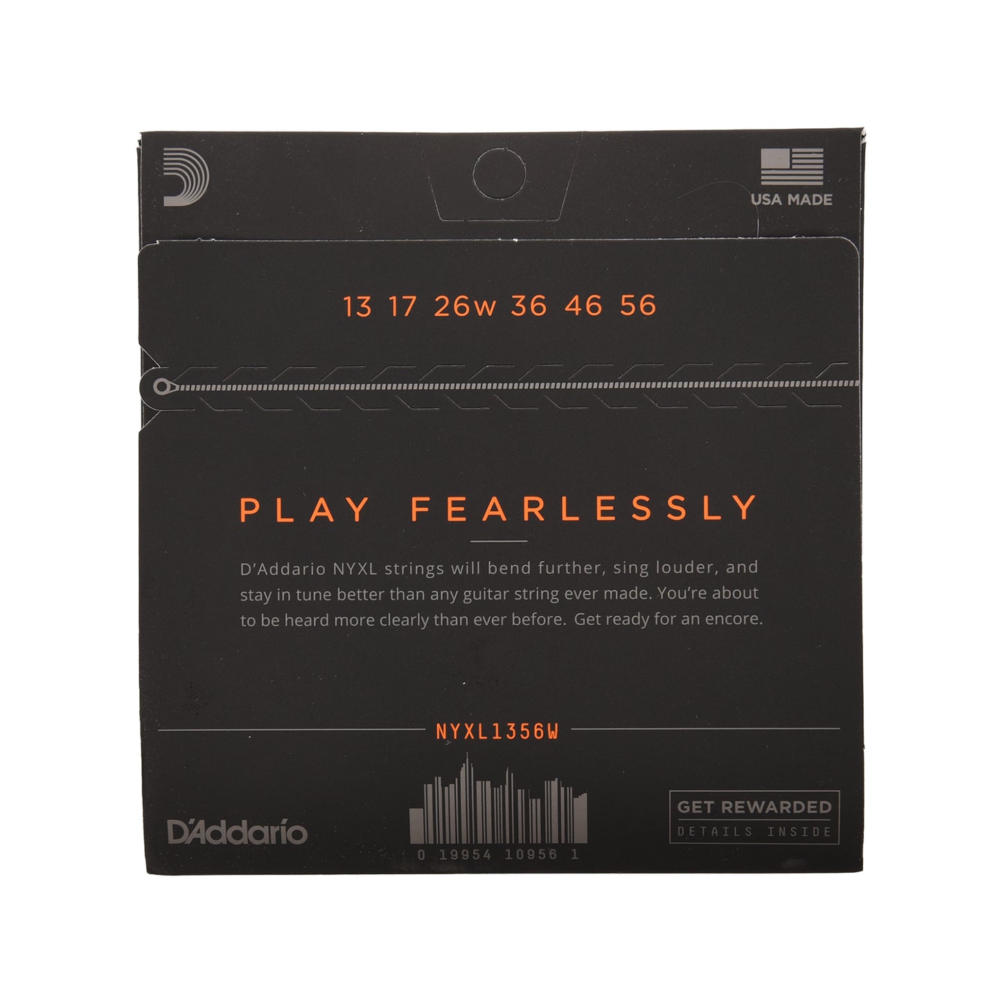 D'Addario NYXL Electric Guitar Strings Medium Wound Third 13-56