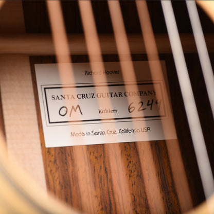 Santa Cruz OM/PW Bearclaw German Spruce/Cocobolo Vintage Tint