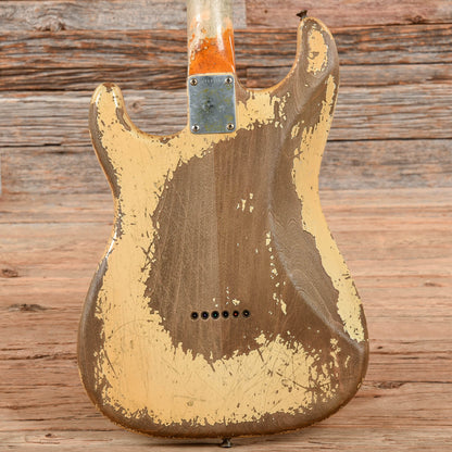 Fender Custom Shop Apprentice Built by George Ruiz '63 Stratocaster Hardtail Heavy Relic Aged Olympic White 2021