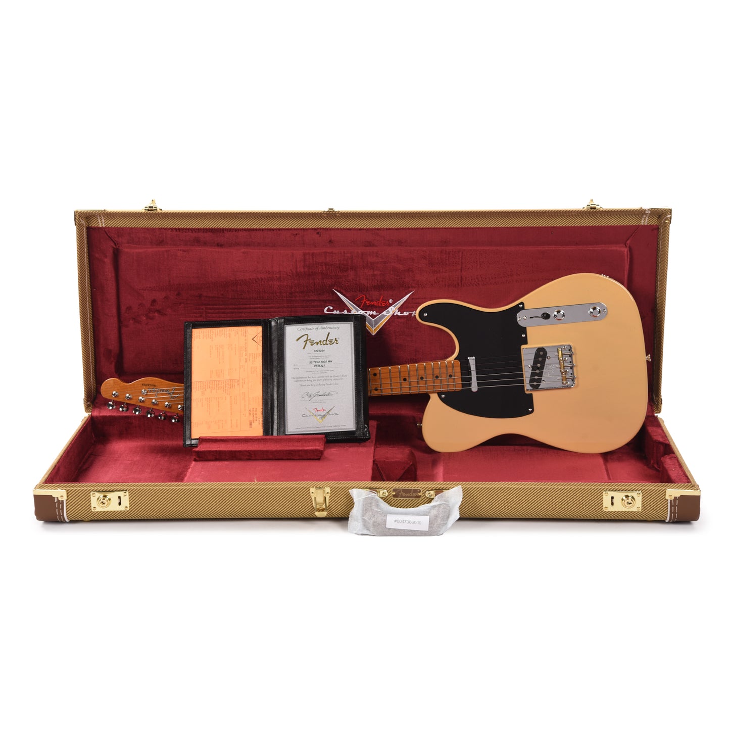 Fender Custom Shop 1952 Telecaster "Chicago Special" NOS Dirty Nocaster Blonde w/Roasted Neck