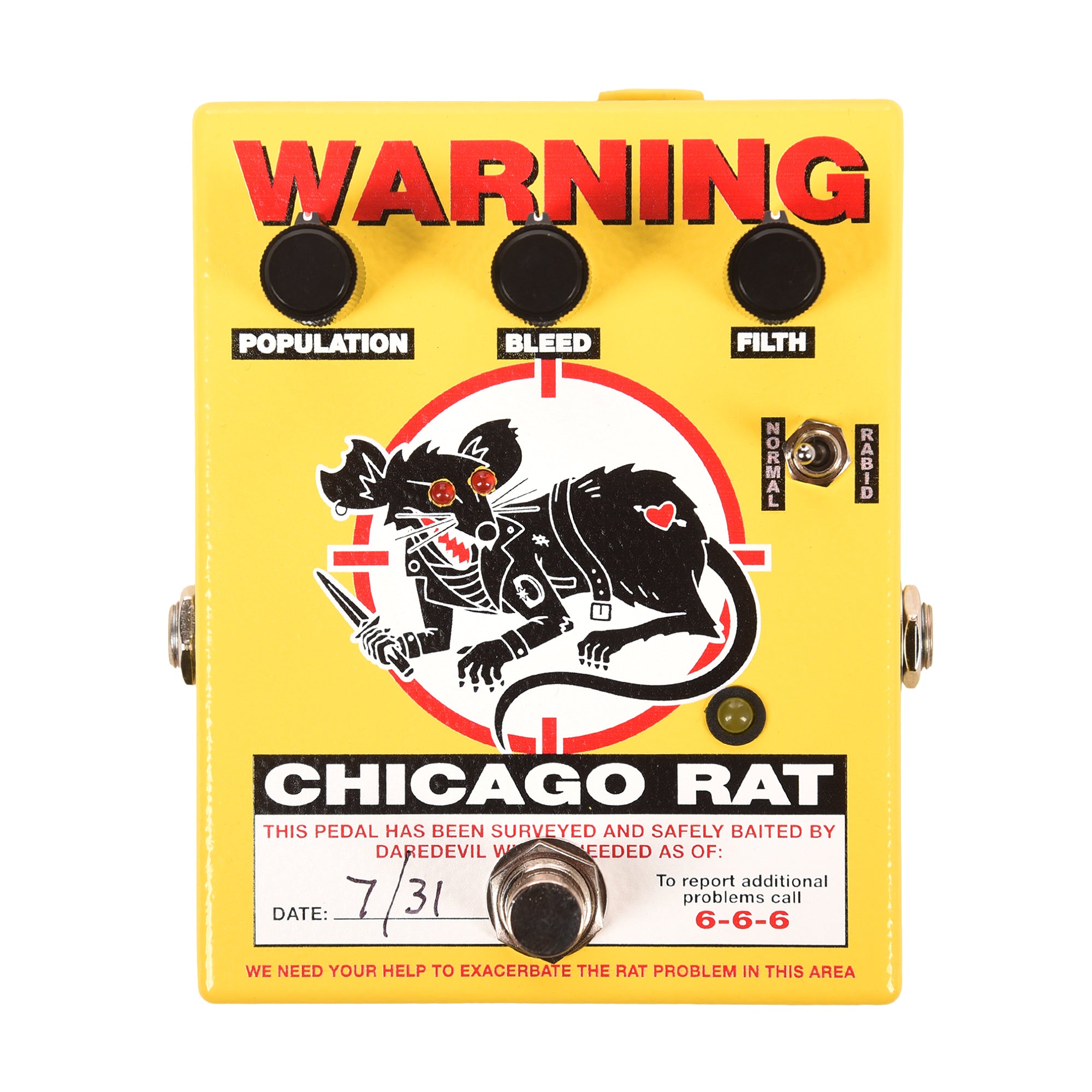 Daredevil Pedals The Chicago Rat Distortion/Fuzz Pedal