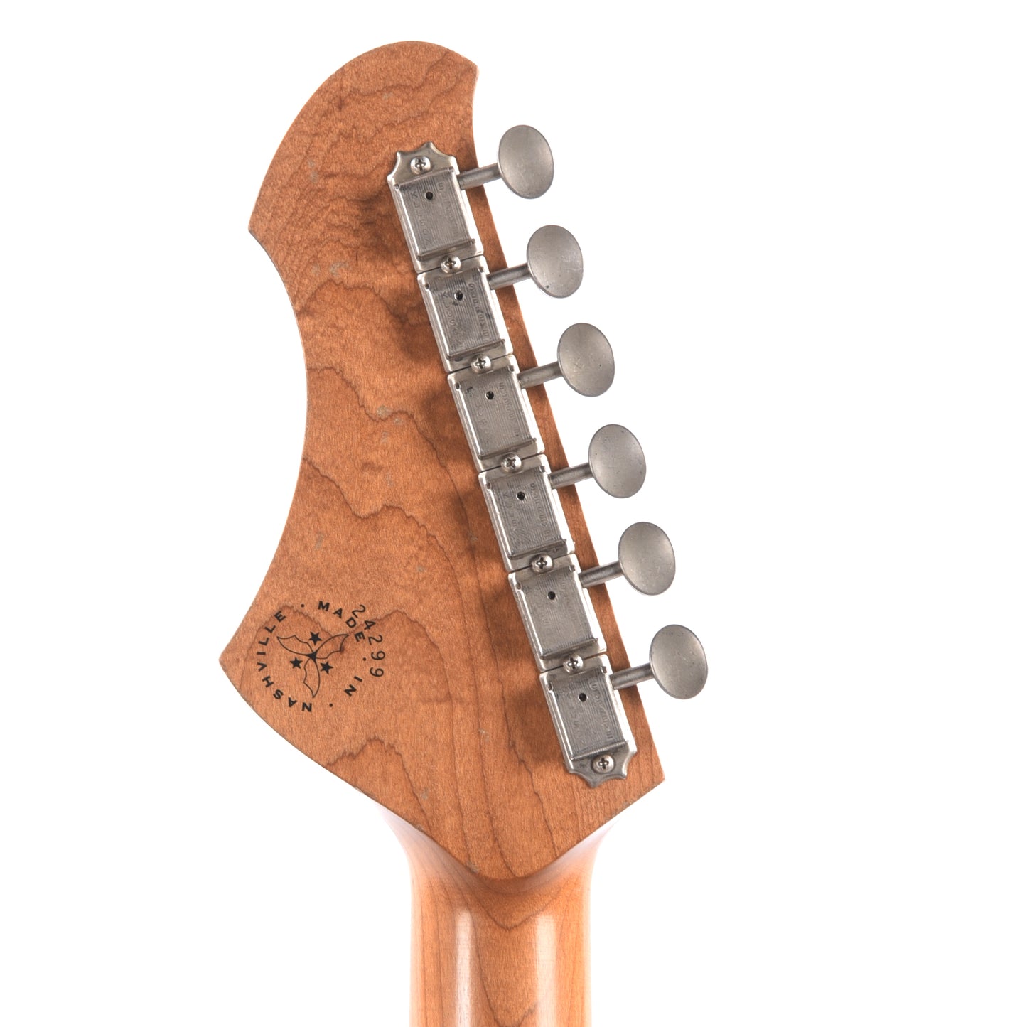 Novo Idris H2 Bull Black Over '64 3-Tone Burst Medium Distress w/Lollar dB Humbucker Pickups