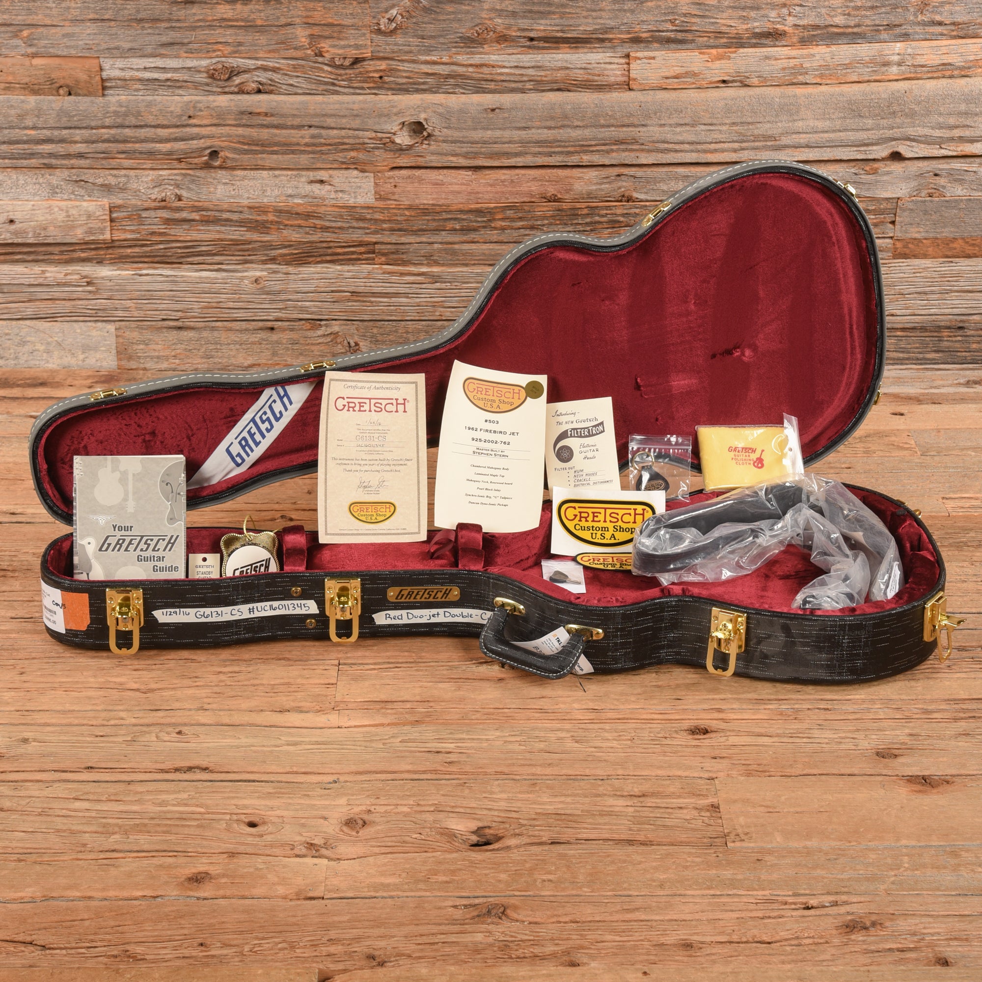 Gretsch Custom Shop G6131 Jet Firebird NOS Firebird Red 2016