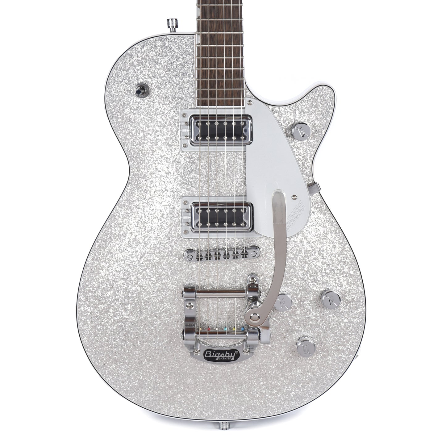 Gretsch G5230T Electromatic Sparkle Jet FT Single-Cut with Bigsby Silver Sparkle