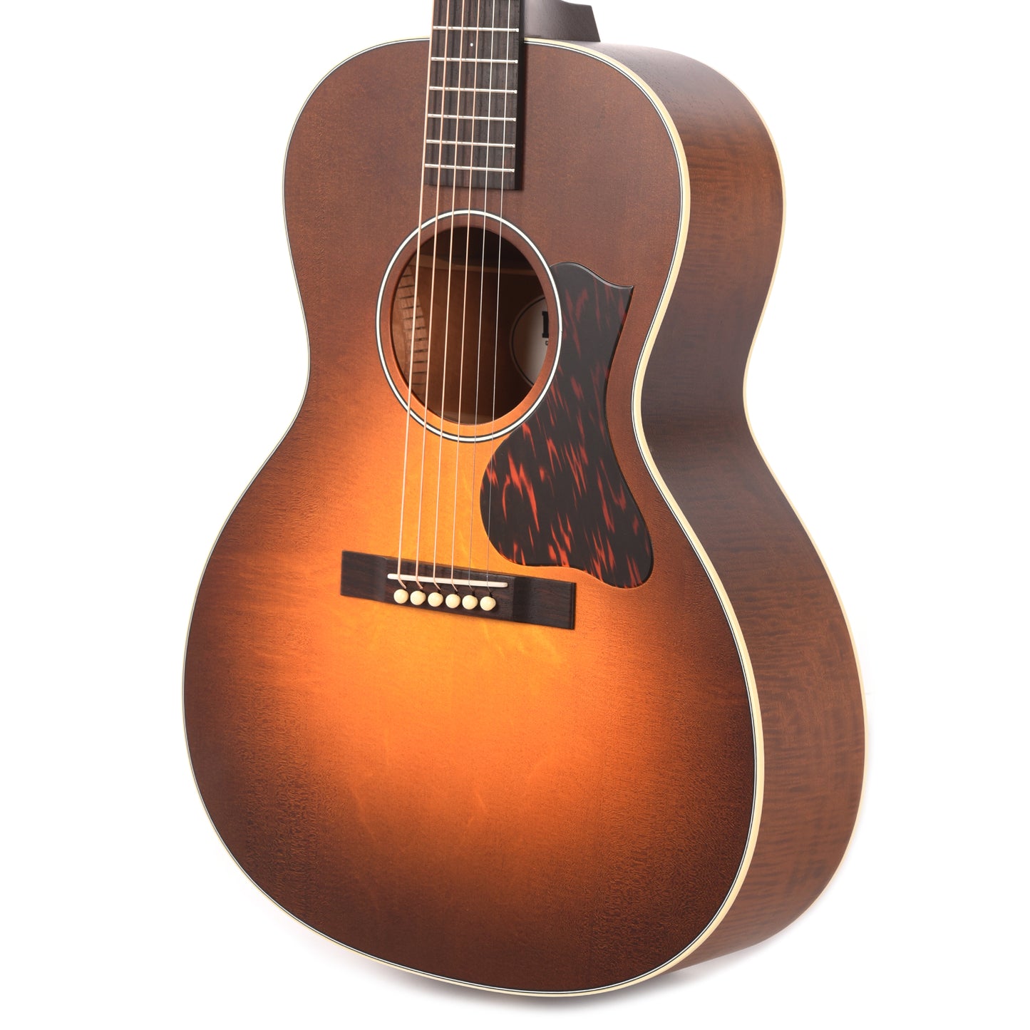 Iris MS-OO Bearclaw Spruce/Figured Mahogany Light Burst Satin w/Firestripe Pickguard