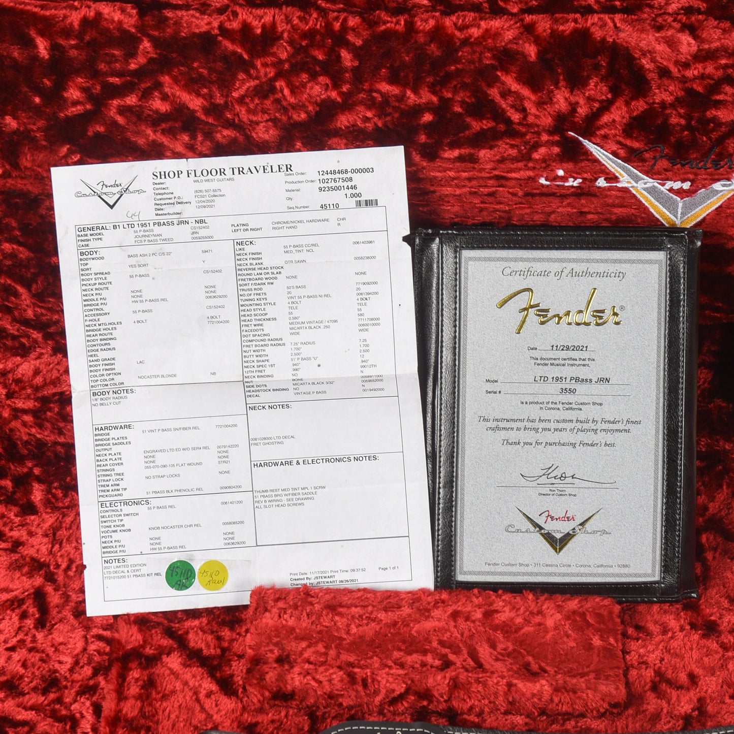 Fender Custom Shop LTD '51 Precision Bass Journeyman Relic Blonde 2021