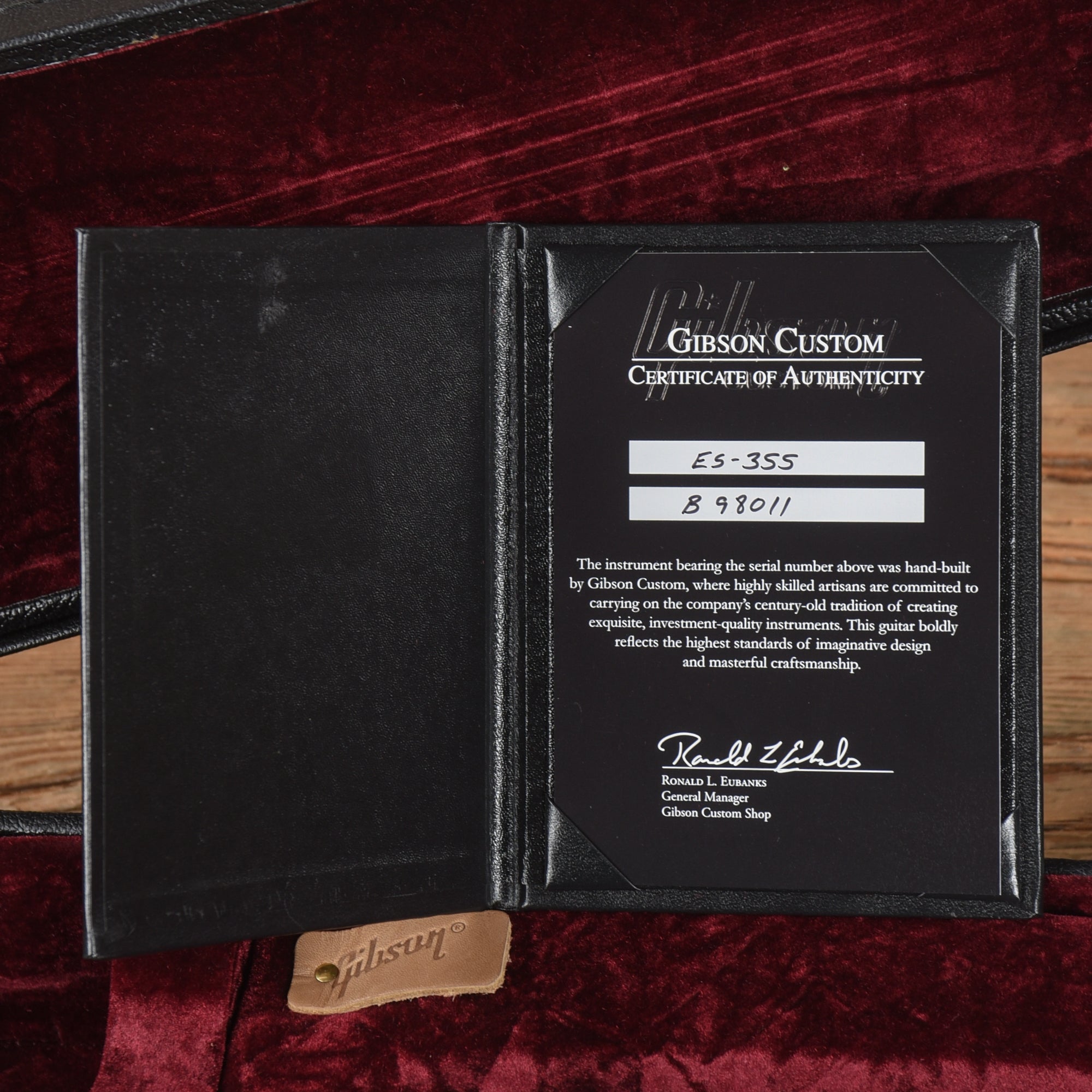 Gibson Custom ES-355 Stop Bar Viking Red 2018