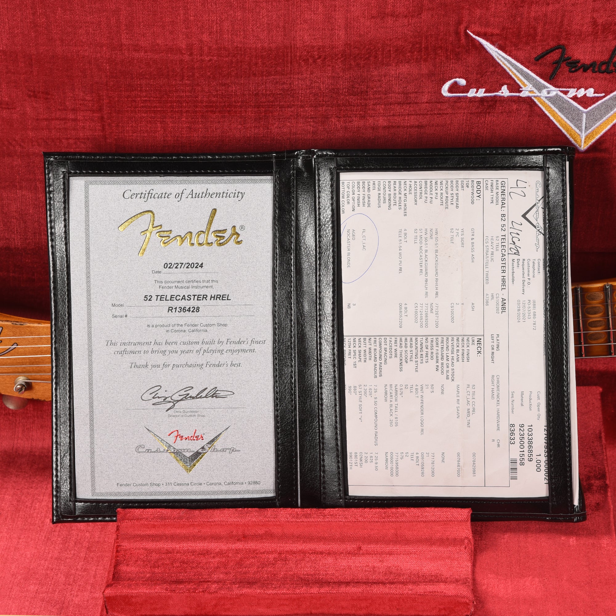 Fender Custom Shop 1952 Telecaster Heavy Relic Aged Nocaster Blonde