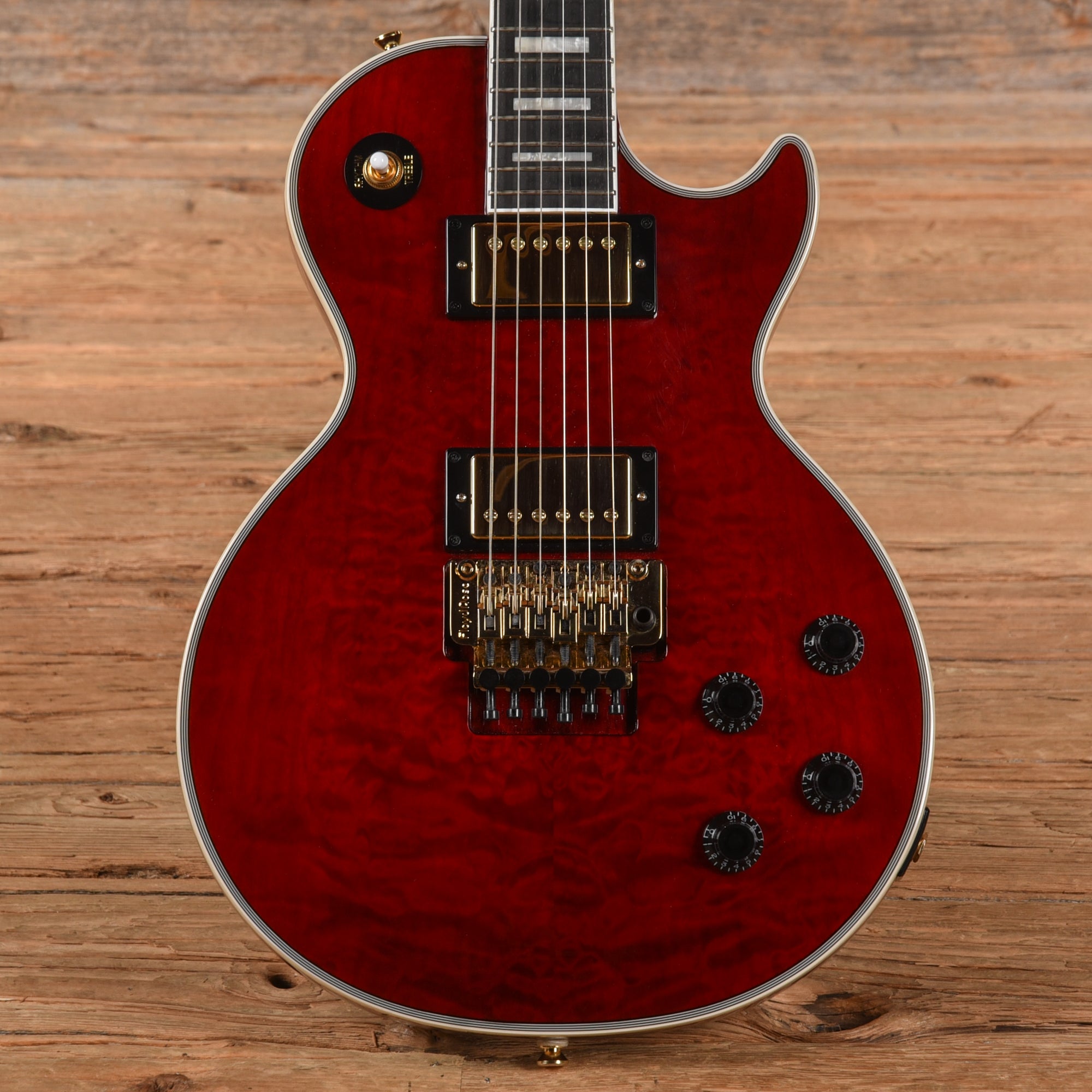 Epiphone Alex Lifeson Les Paul Custom Axcess Ruby 2022