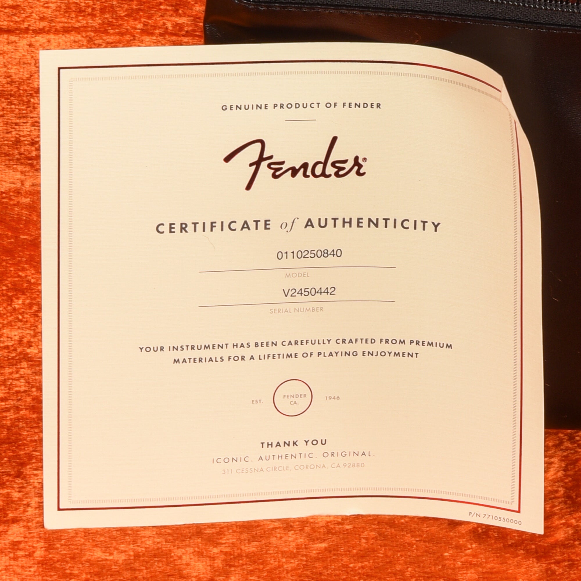 Fender American Vintage II '61 Stratocaster Fiesta Red 2024