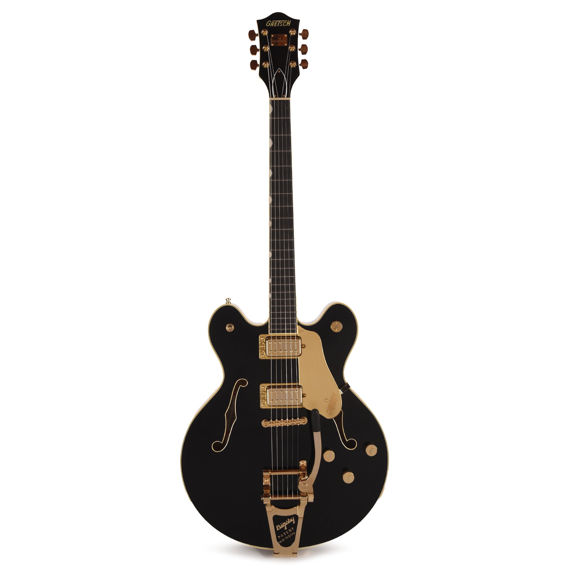 Gretsch Broadkaster LX Center Block with String-Thru Bigsby and Gold Hardware Black
