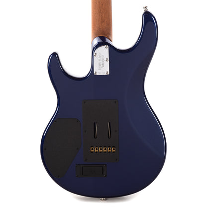 Music Man Luke 4 HSS Butane Blue w/ Roasted Figured Maple Neck