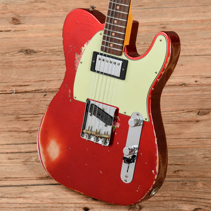 Fender Custom Shop Limited 60s HS Telecaster Relic Aged Candy Apple Red Over Pink Paisley 2023