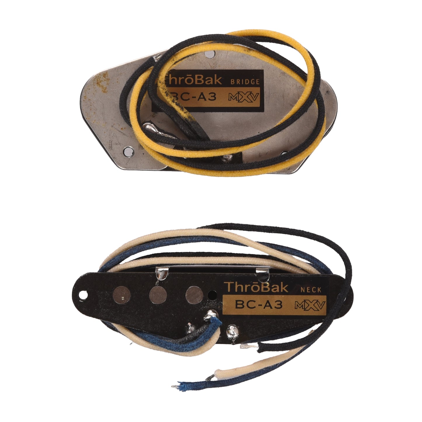 ThroBak Broadcaster A3 Classic Telecaster Guitar Pickup Set Unaged Vintage Phase 3-Wire Neck