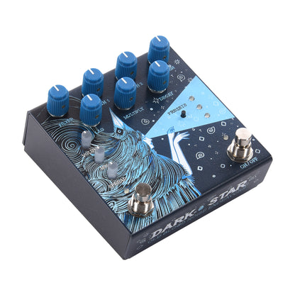 Old Blood Noise Endeavors Dark Star v3 Stereo Soundscape Reverb Pedal Blue