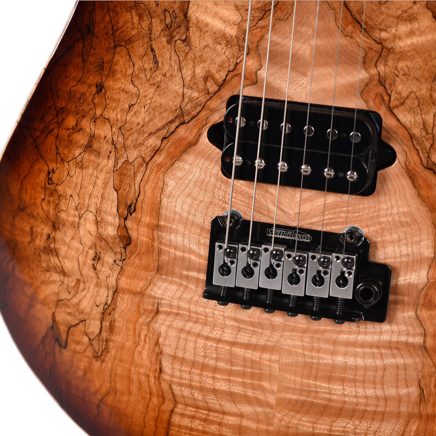 Suhr Custom Modern Brown Burst w/CME-Selected Spalt Maple Top