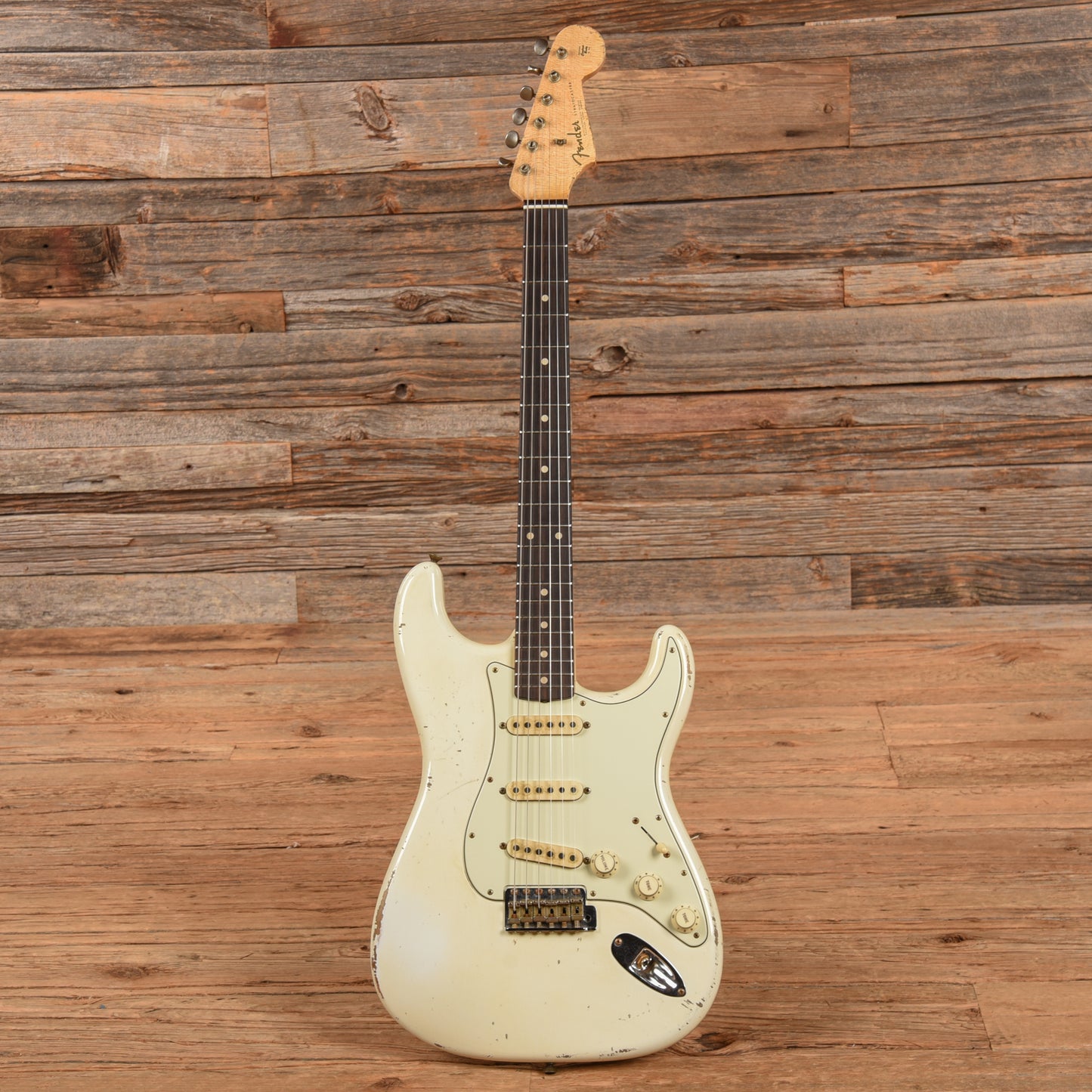 Fender Custom Shop Jason Smith Masterbuilt '63 Stratocaster Relic Aged Olympic White 2022