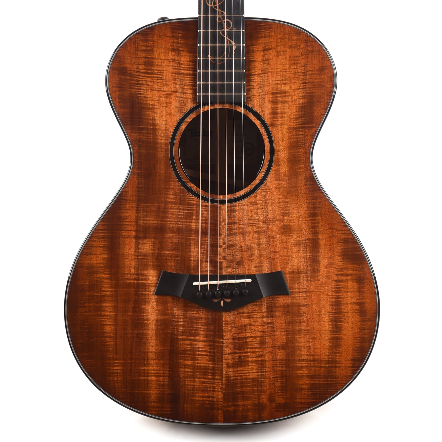 Taylor Custom Grand Concert 12-Fret Tasmanian Blackwood Antique Blonde w/Engraved Twist & Ocean Vine Inlays