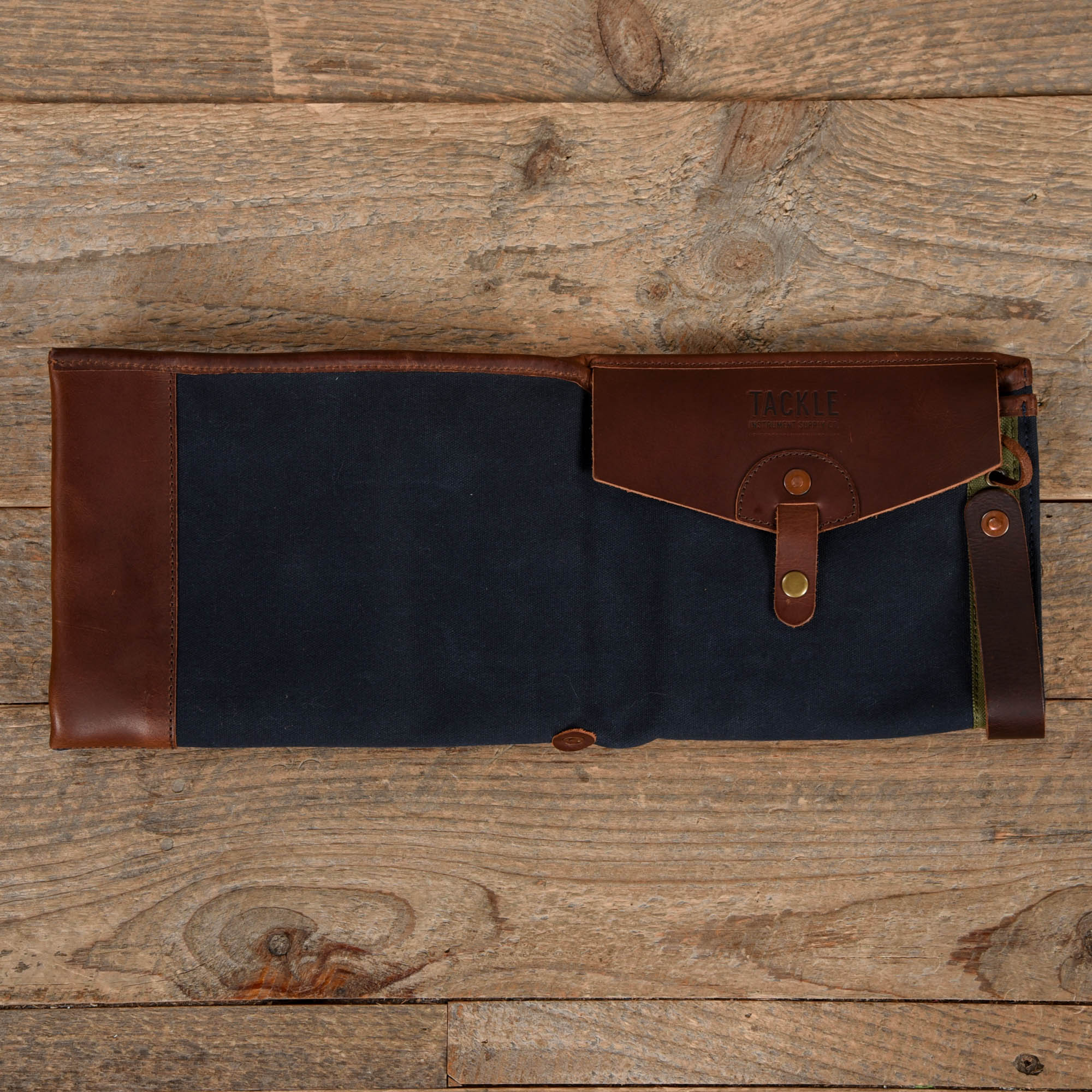 Tackle Waxed Canvas Bi-Fold Stick Bag Navy